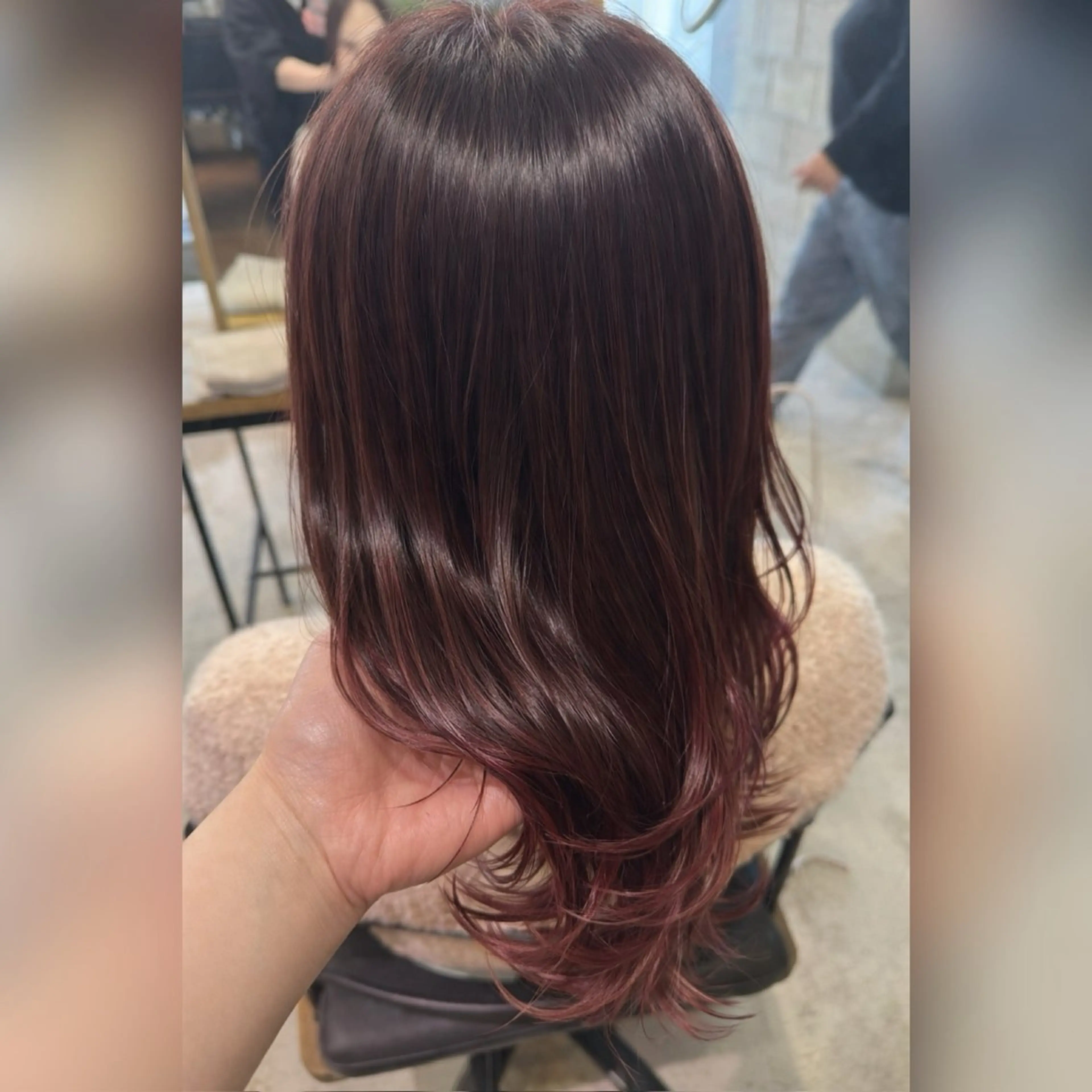 カラー ブラウンカラー カシス ピンクカラー ヘアカラー カラー/ 髪質改善/新吾ありさのヘアスタイル