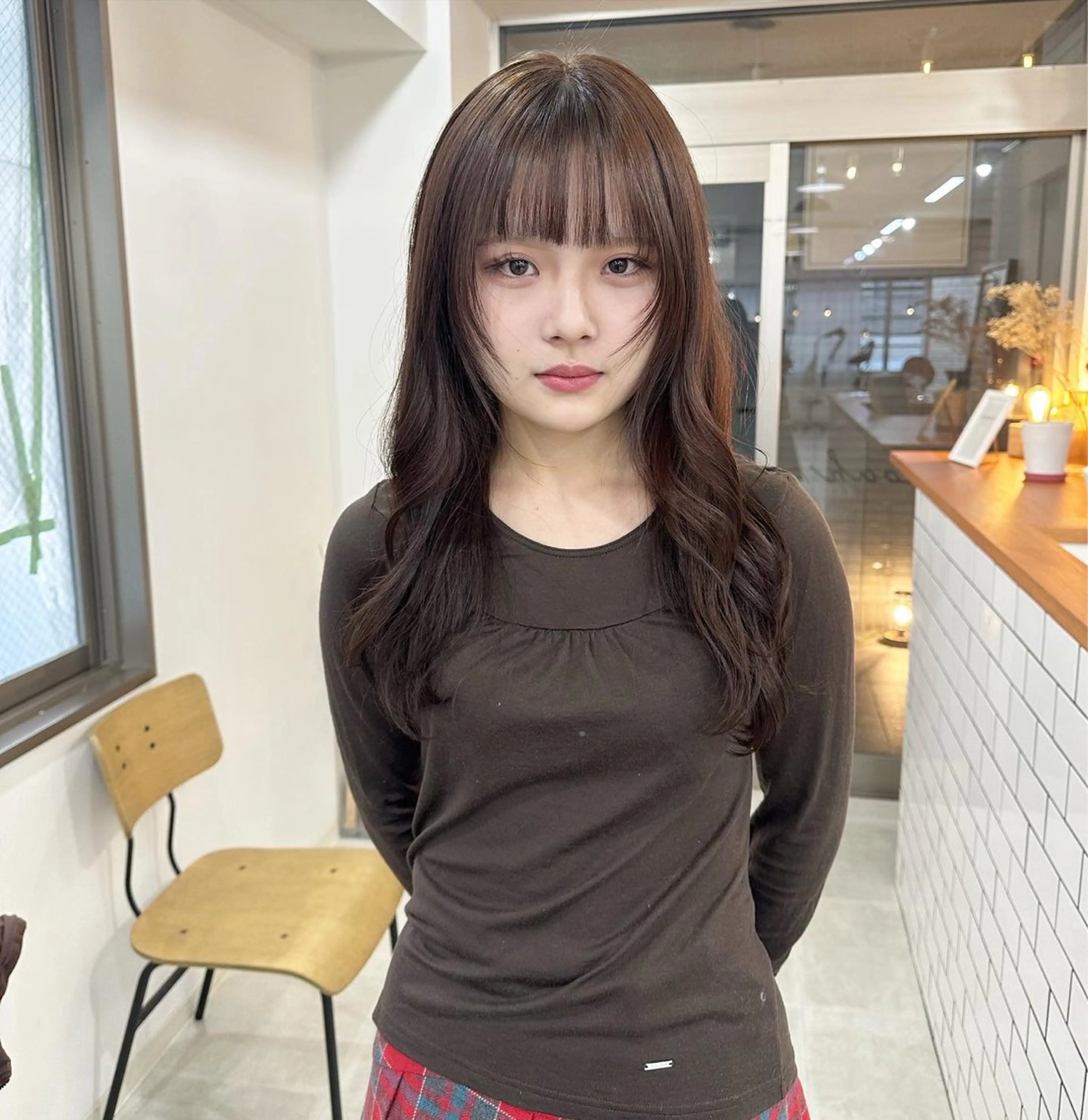 セミロング カラー お洒落パーマ/ 艶カラー/michiのヘアスタイル