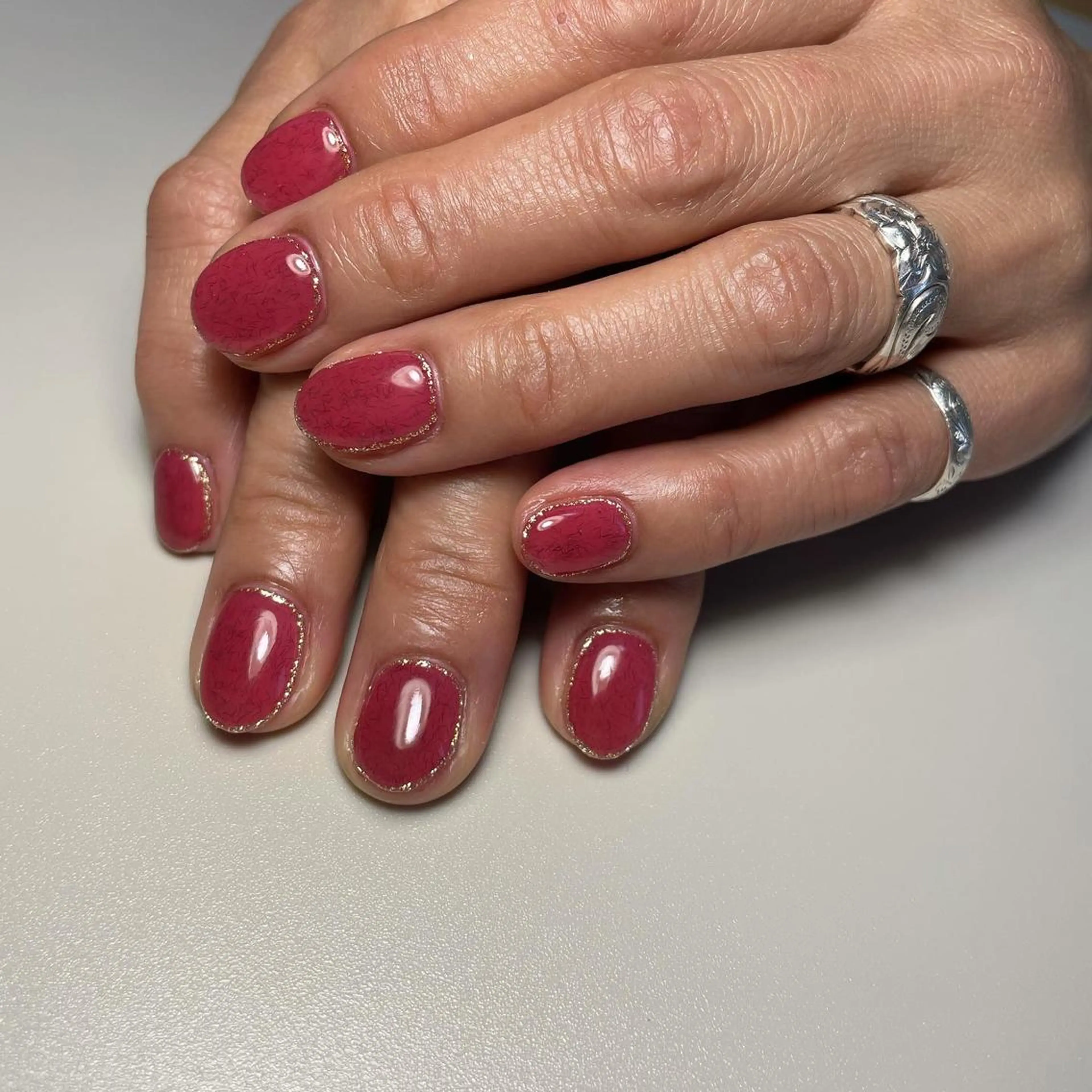 ネイル ラメ(グリッター) ハンドネイル kipinail 川﨑えりかのネイルデザイン