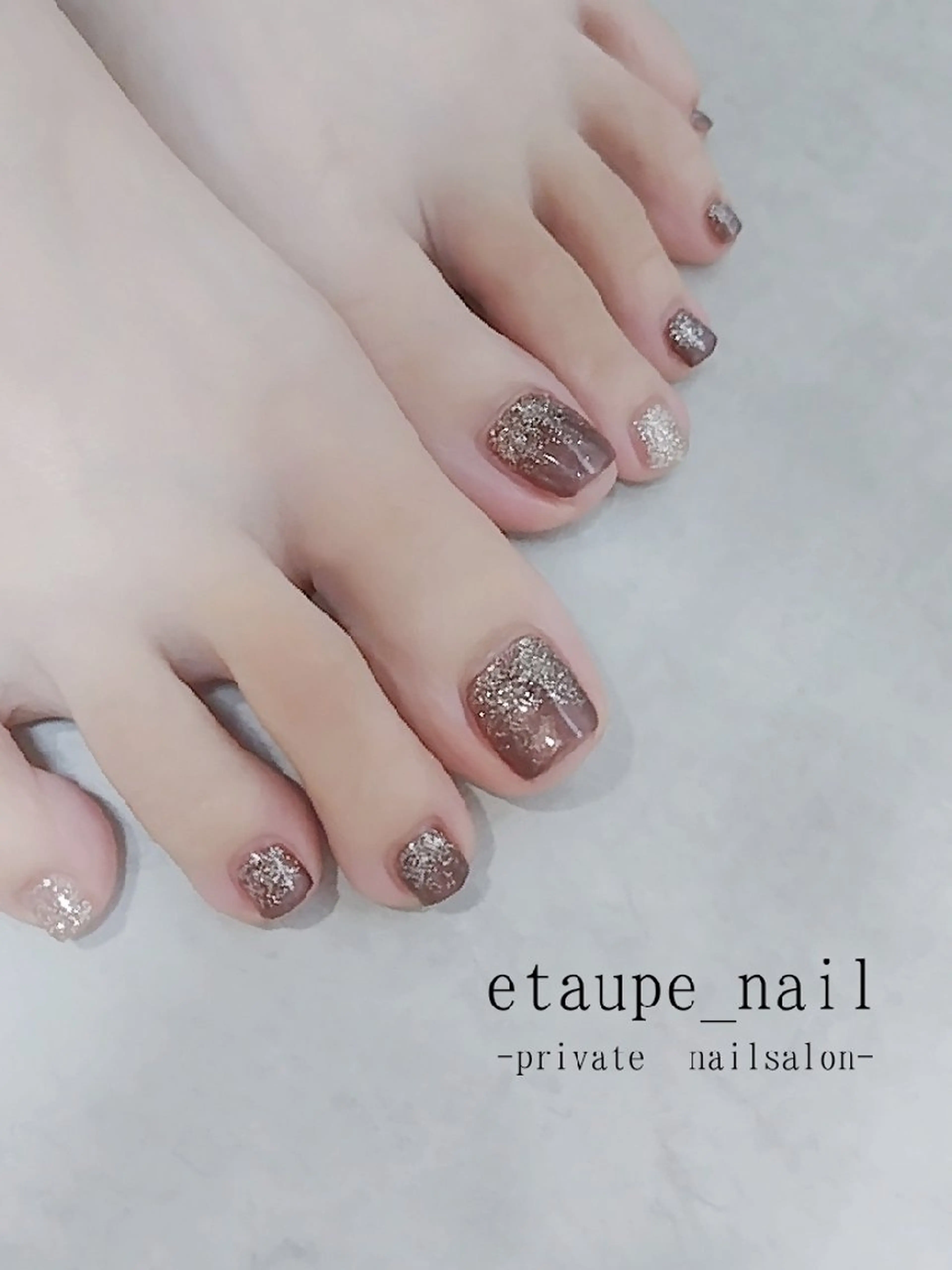 ネイル ジェルネイル グリーン マグネットネイル ニュアンスネイル フットネイル etaupe nail所属・向原自宅サロン ★エトープネイルのネイルデザイン