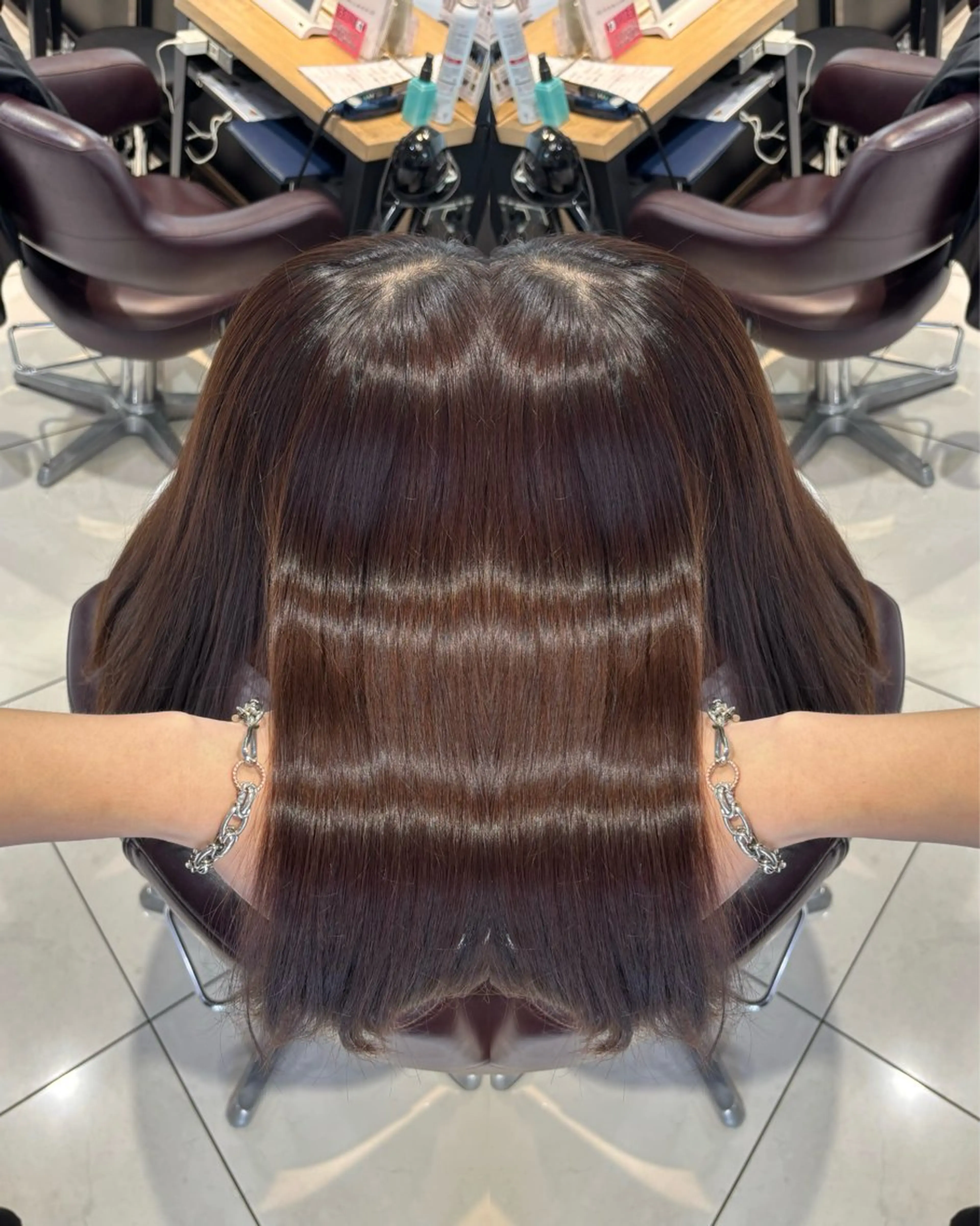 ロング カラー カット ヘアカラー トリートメント 🦋レイヤー✖︎ 髪質改善🦋リョウヤのヘアスタイル