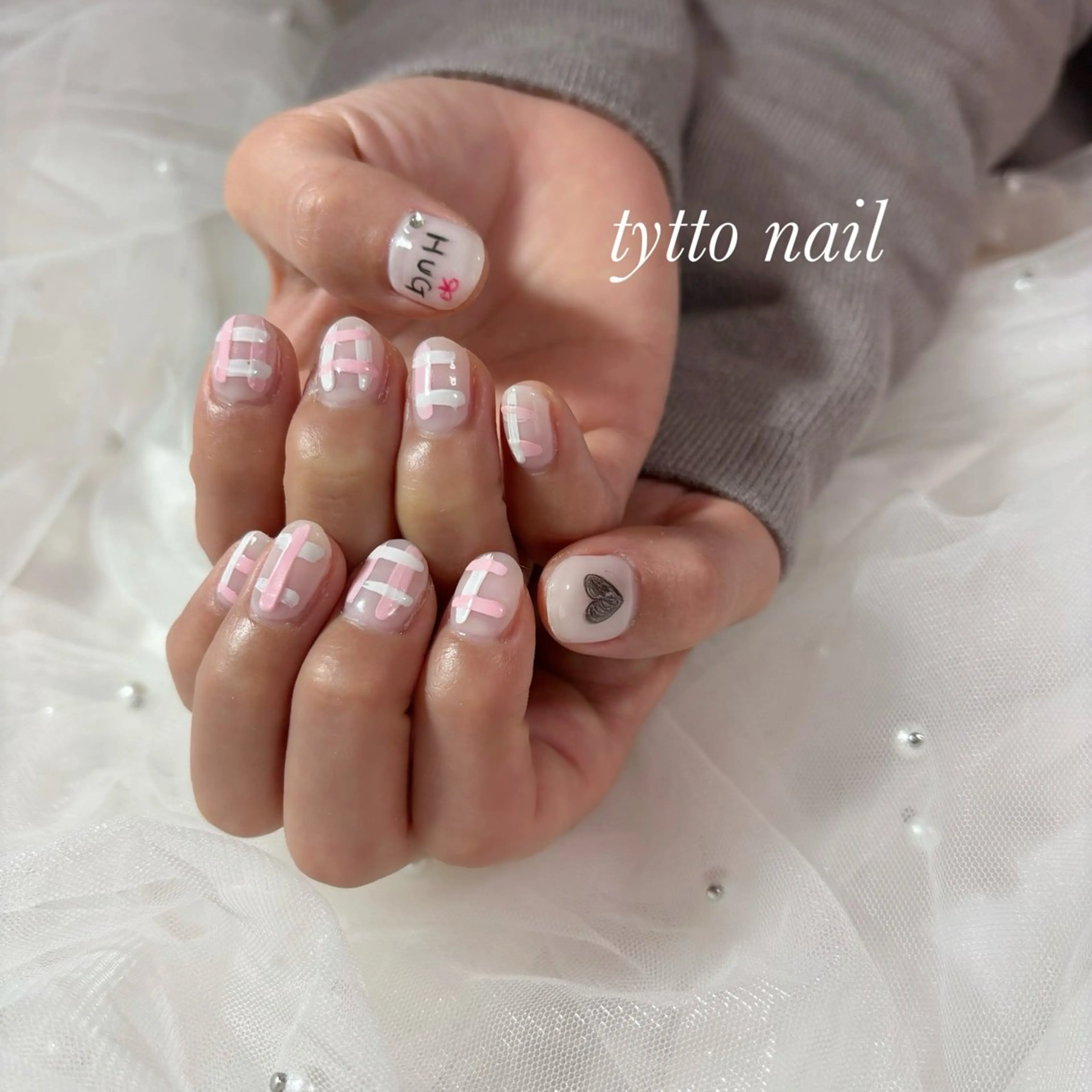 ネイル ニュアンスネイル オフィスネイル ワンカラーネイル ショートネイル 冬ネイル tytto nail ❤︎‪‪eri‪‪のネイルデザイン
