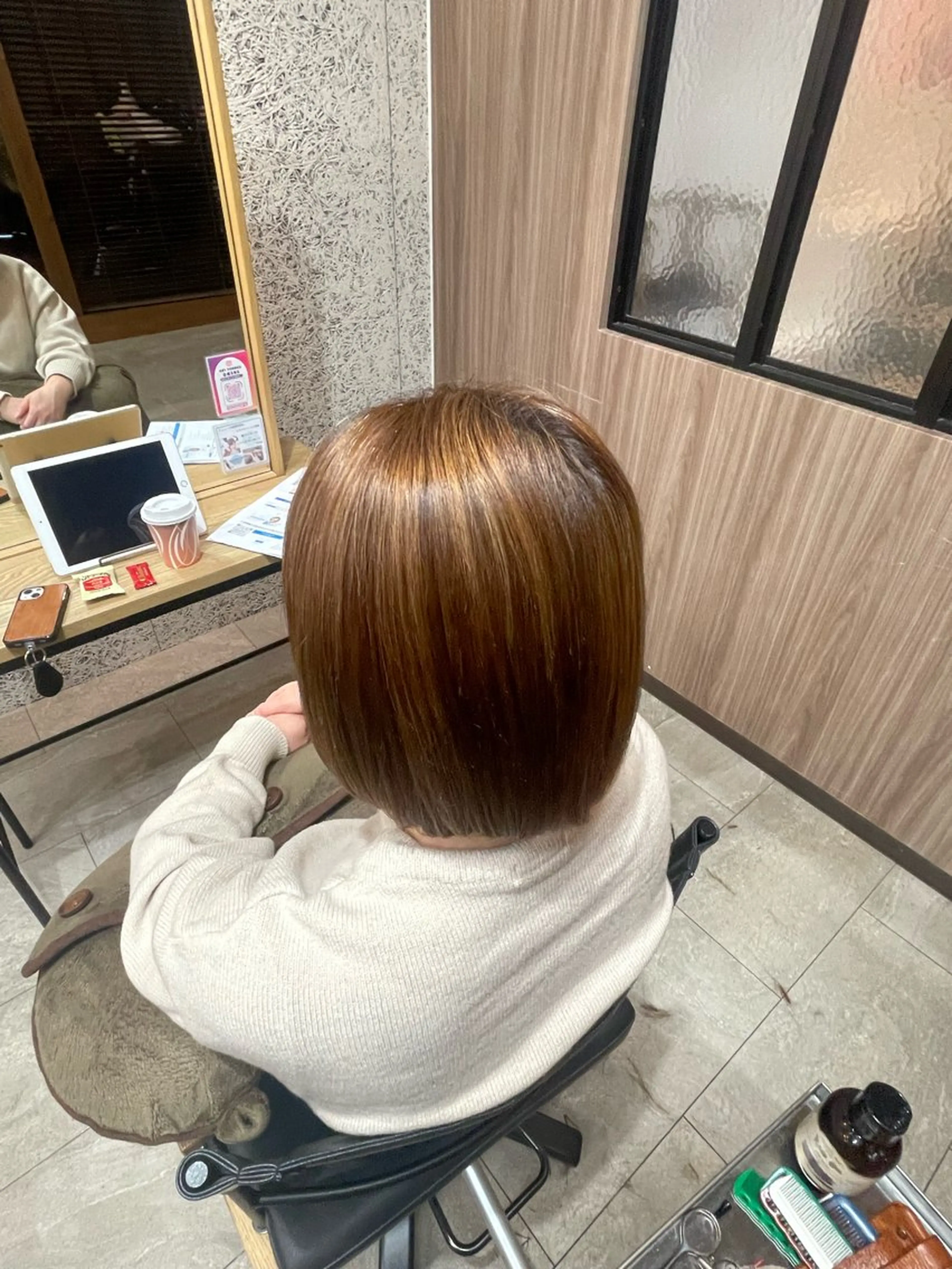 ショート 縮毛矯正 浅川恵太/縮毛矯正 /ブリーチ縮毛矯正のヘアスタイル