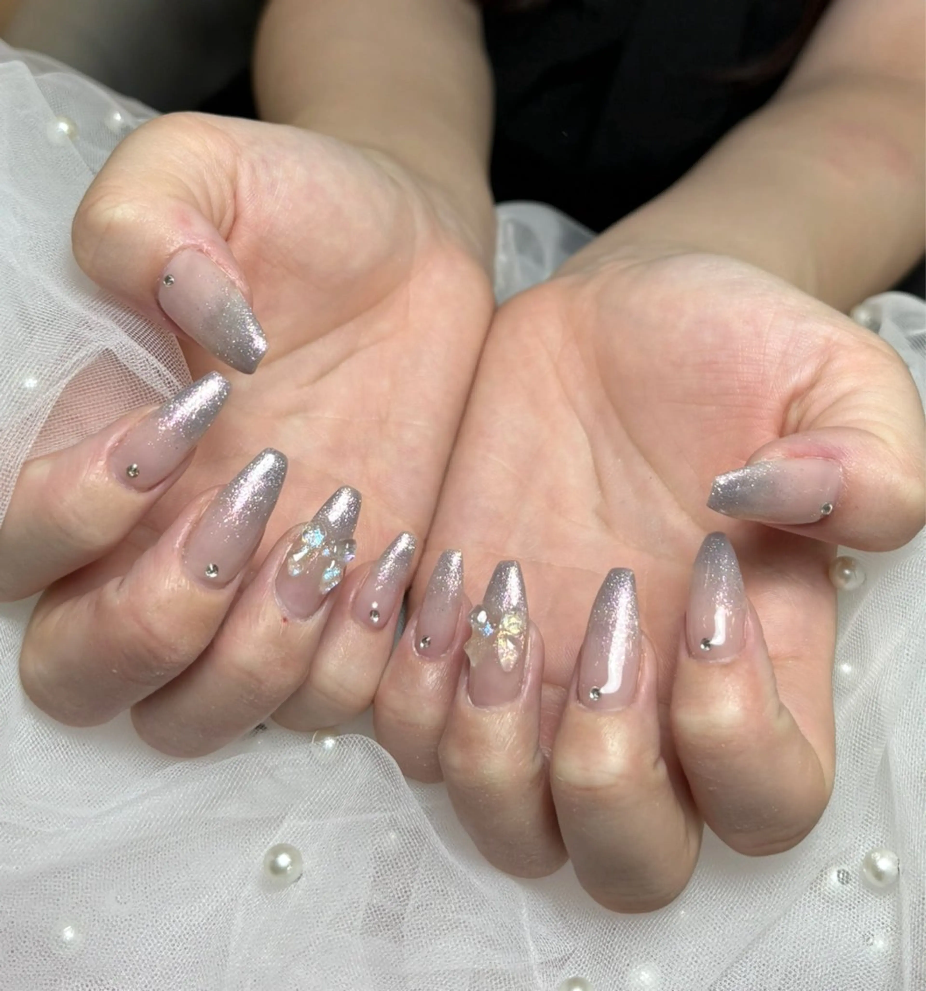 ラメグラデーションの写真