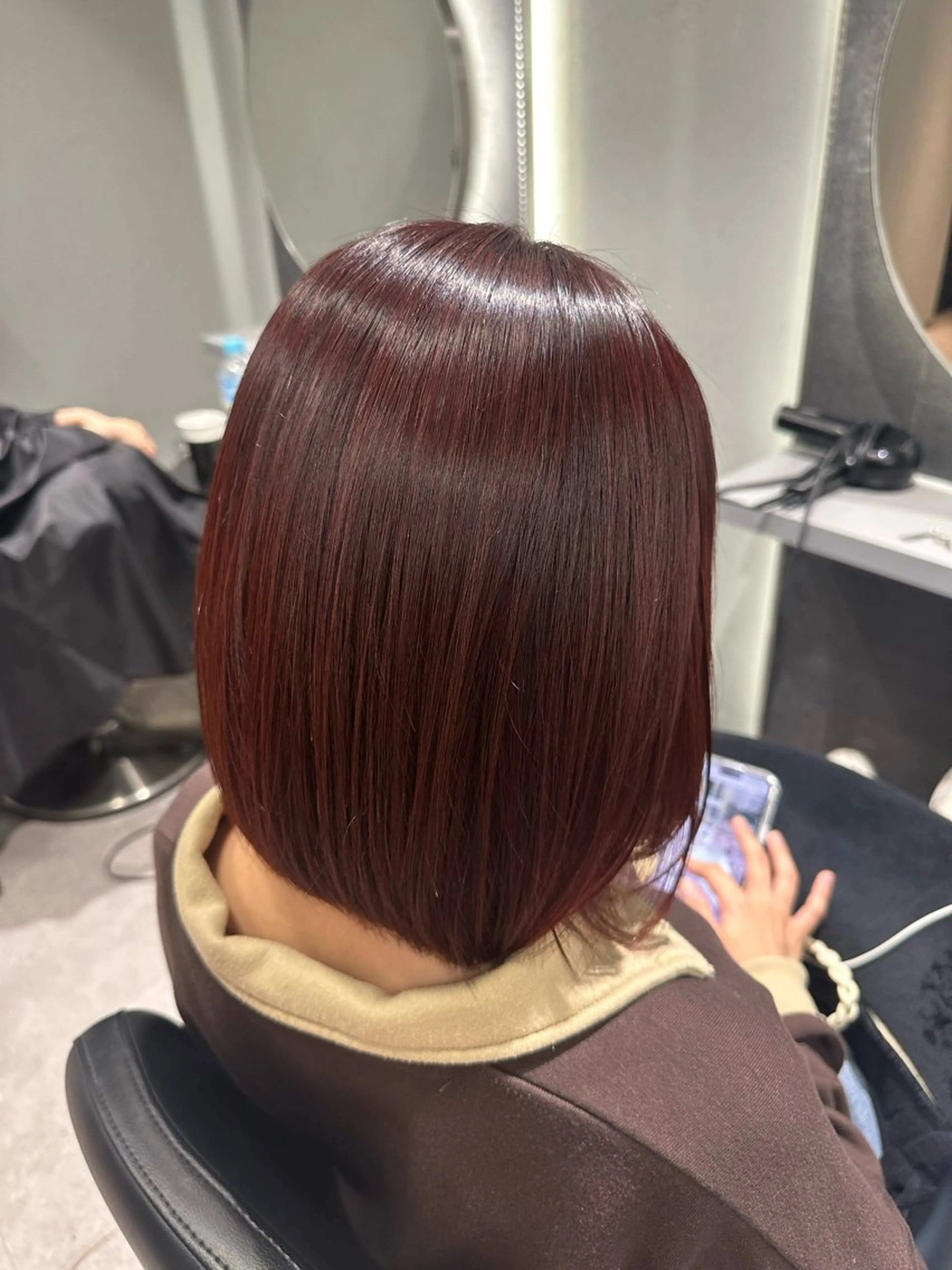 ミディアム カラー 韓国ヘア🎀艶髪 RISAのヘアスタイル