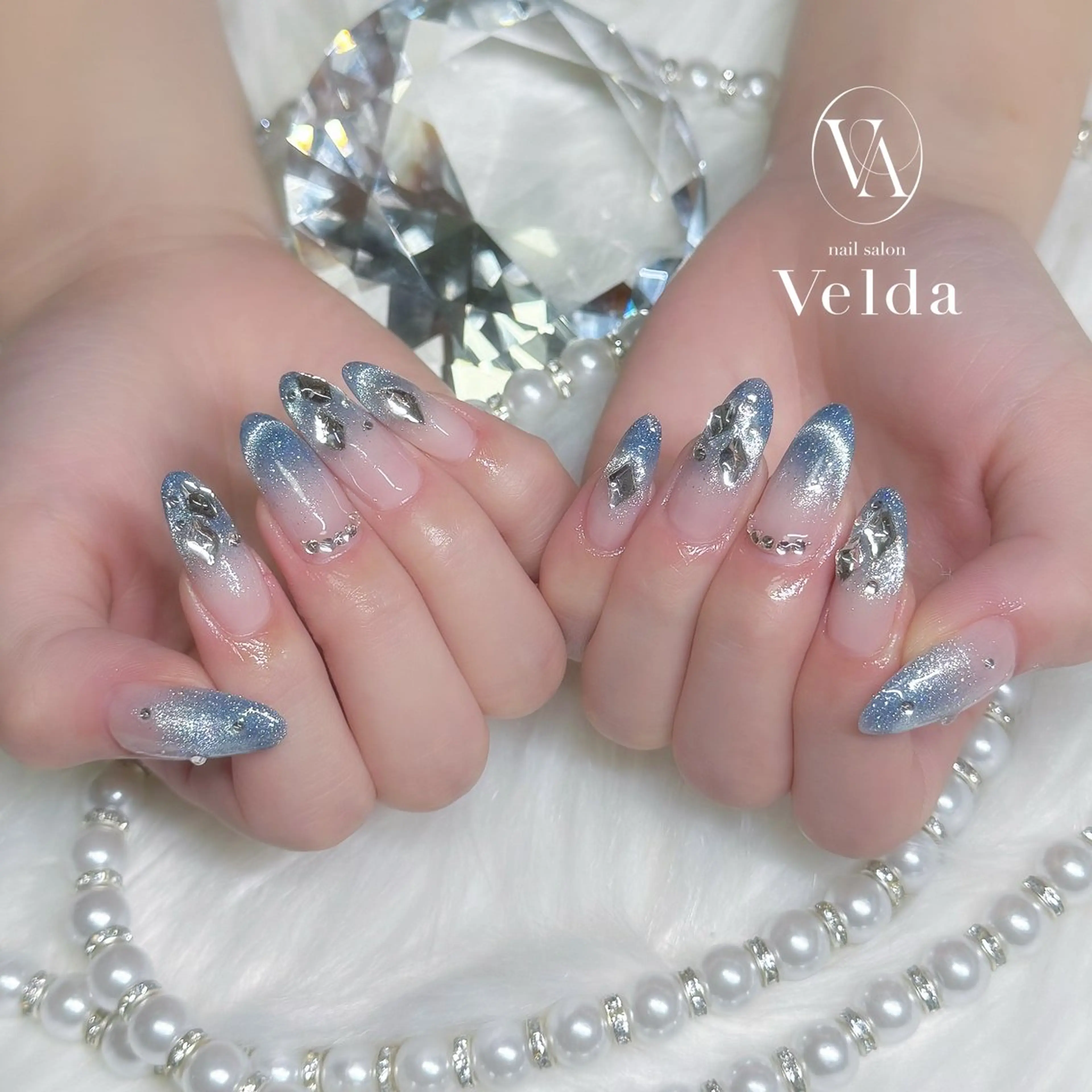 ネイル フレンチネイル グラデーション 💎スカルプ💎 Velda(ベルダ)のネイルデザイン