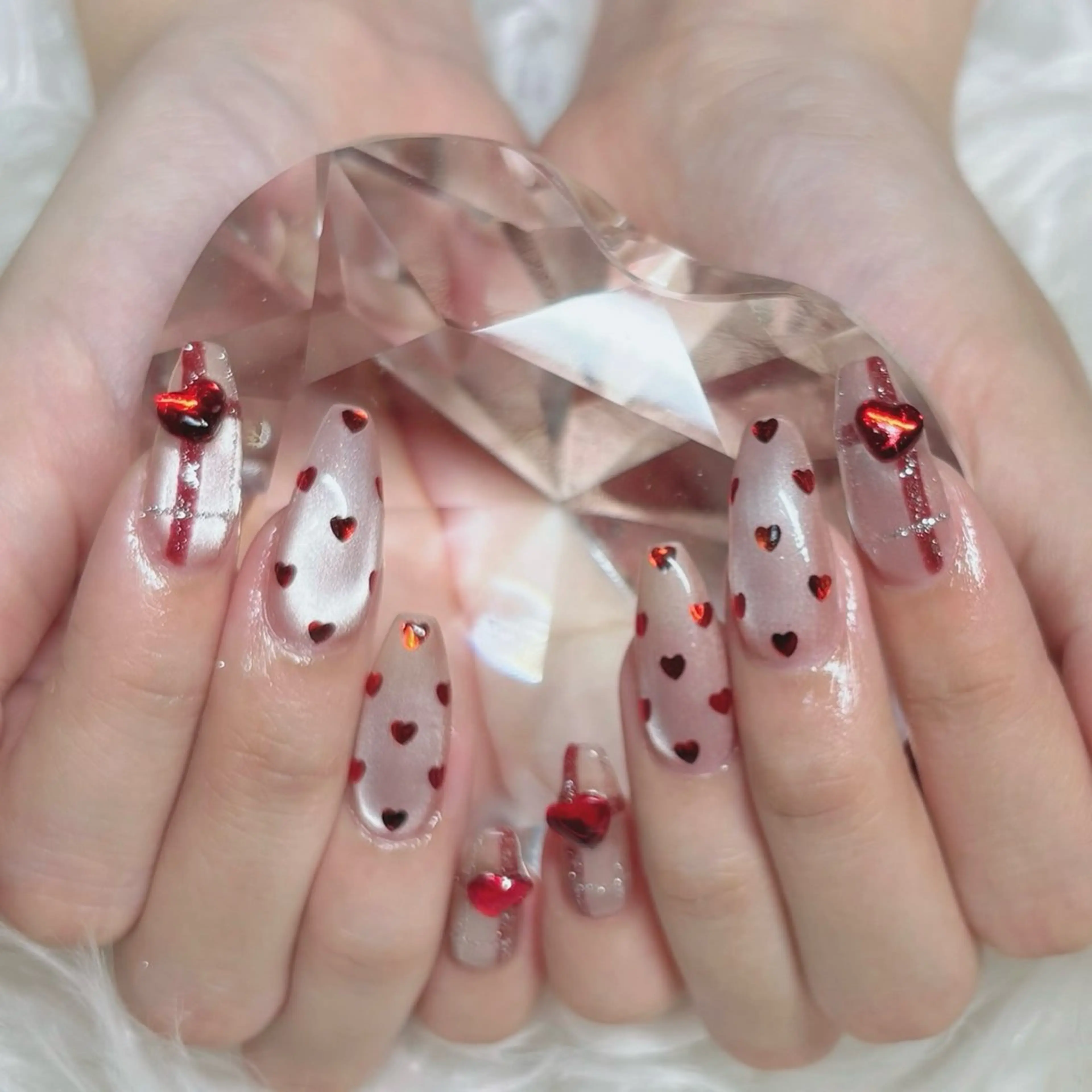 【スカルプ】長さだし10本　Jrネイリスト⭐️持ち込みデザインやり放題 ¥11,500の写真