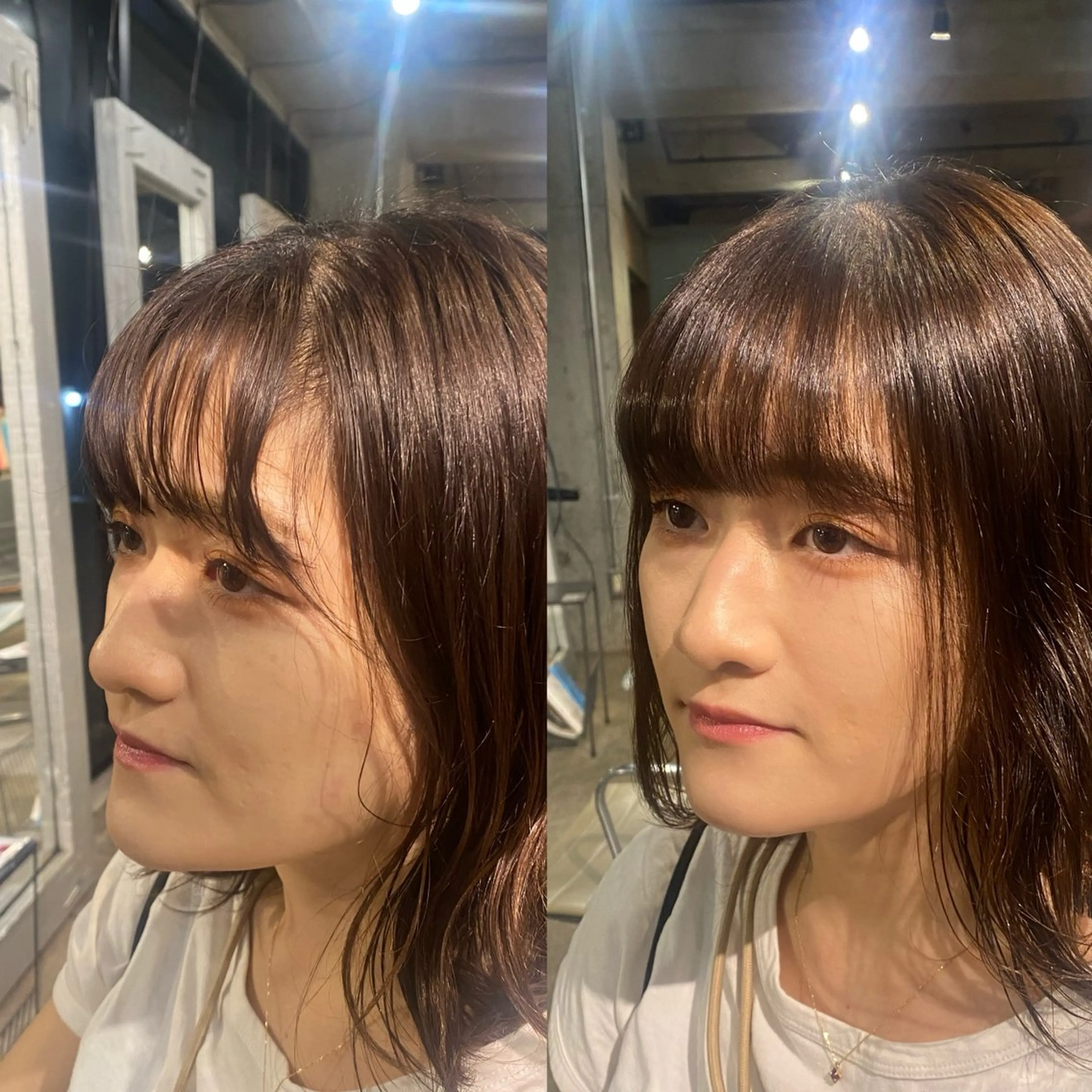 ミディアム NORA Journey所属・ブリーチカラー/ブロ ンドレイヤーカットのヘアスタイル