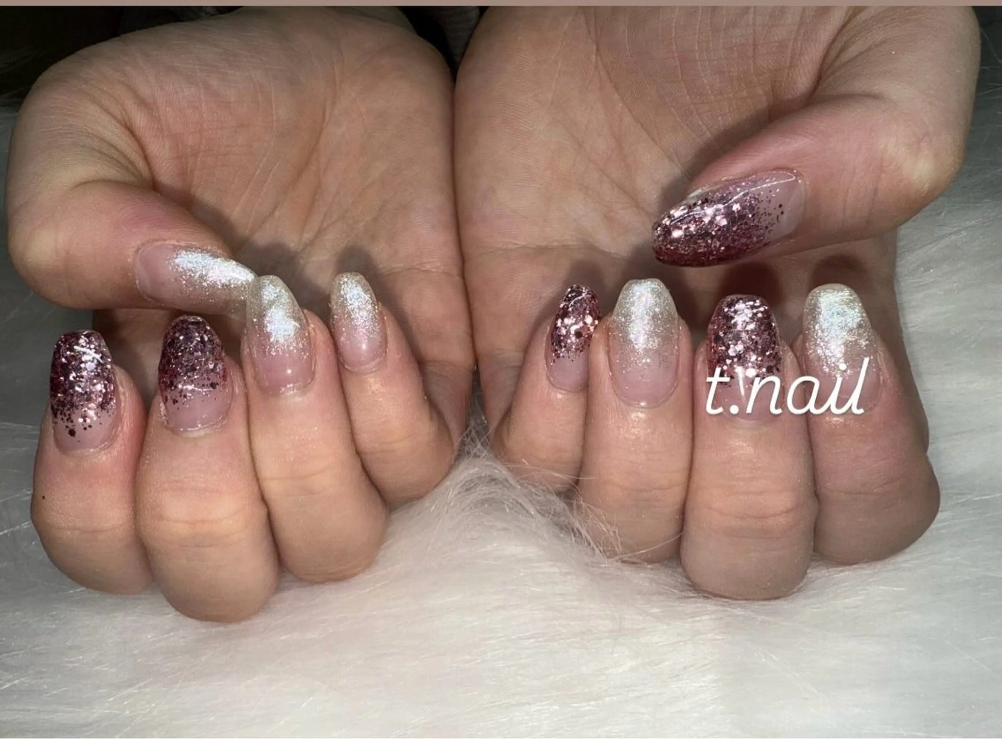 ネイル ラメ(グリッター) ラメグラデーション T. nailのネイルデザイン