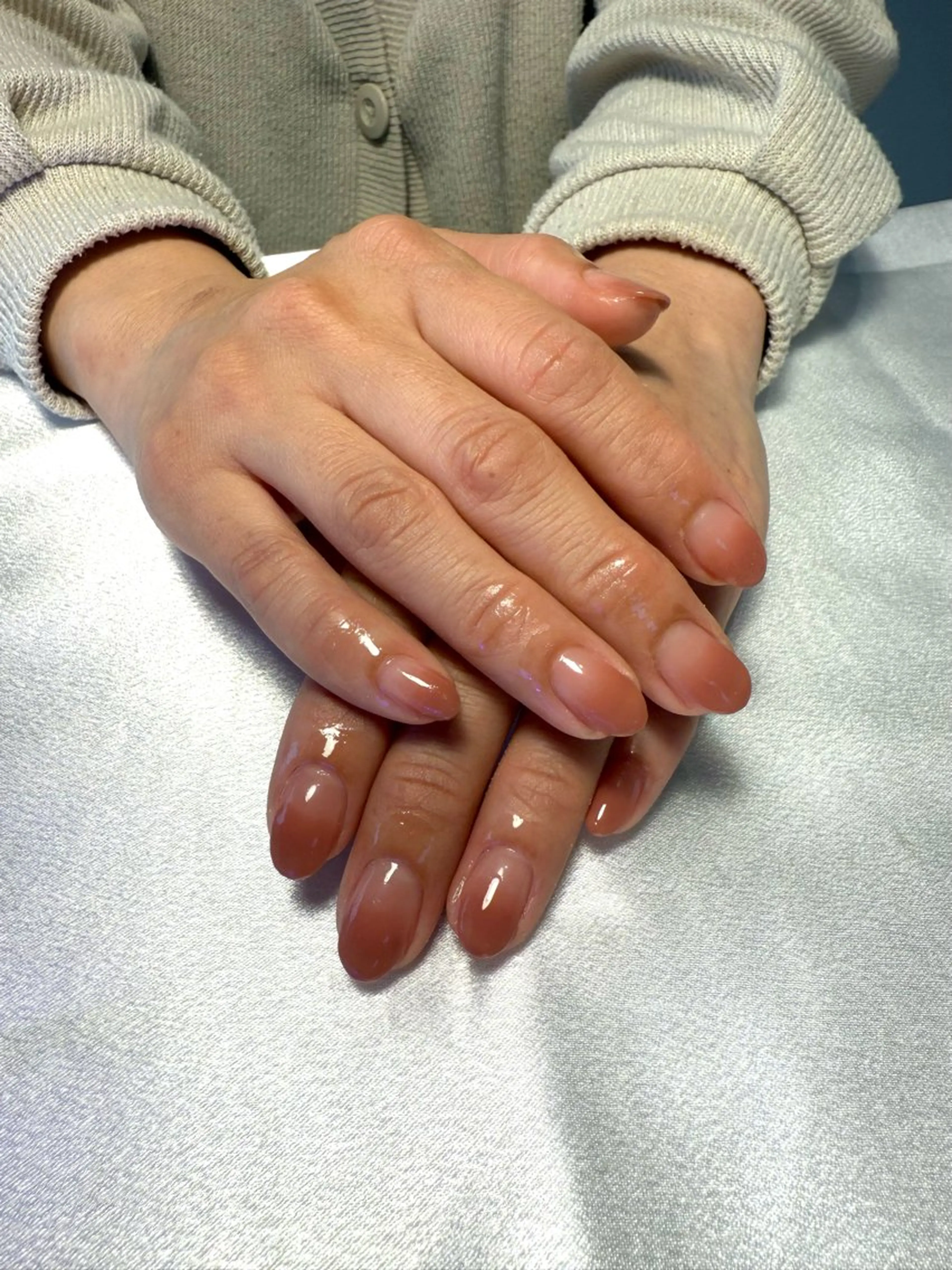 ネイル フットネイル グラデーション ピンク nail salon Estelleのネイルデザイン