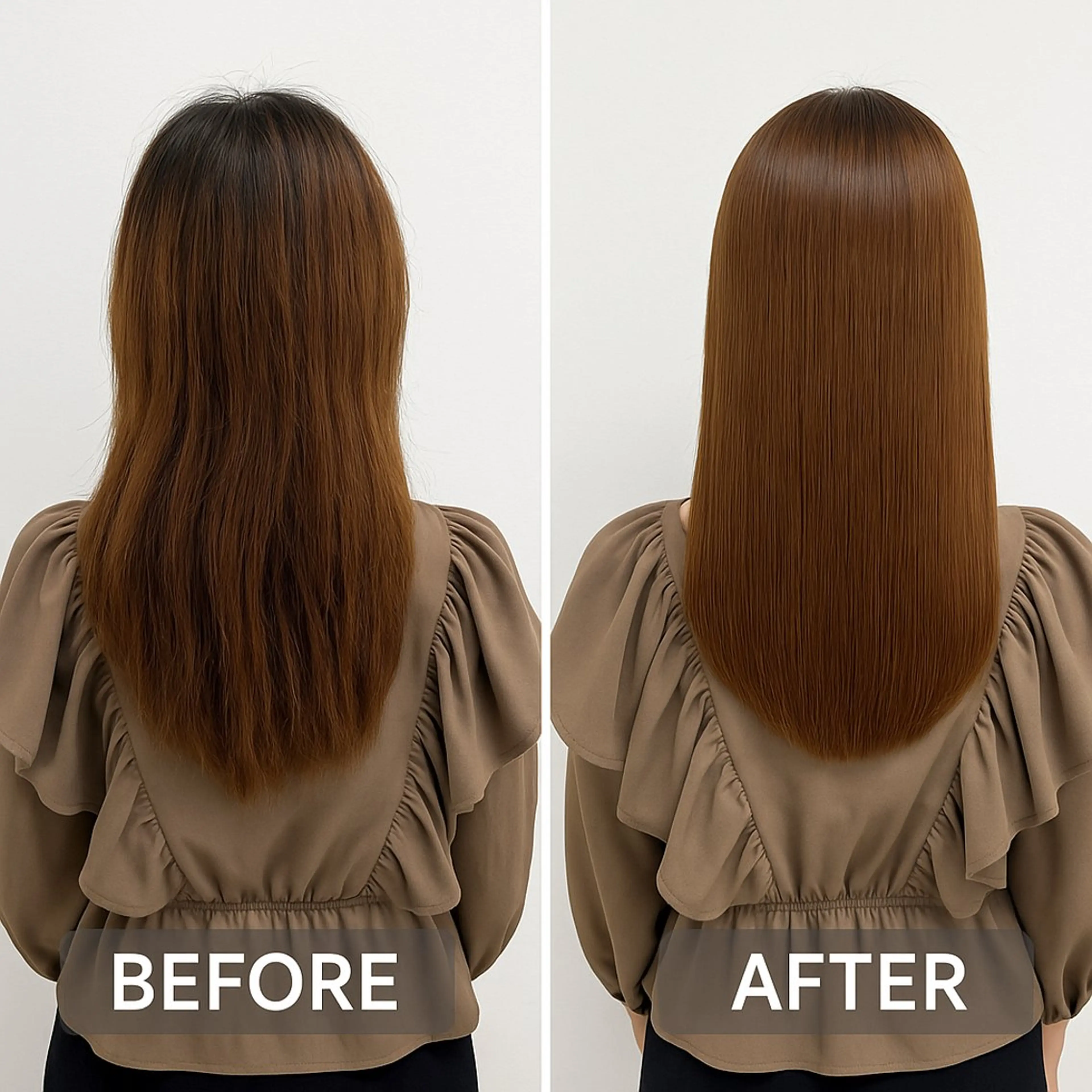 セミロング カット 縮毛矯正 トリートメント ひろし/髪質改善/ 縮毛矯正/上品✨のヘアスタイル