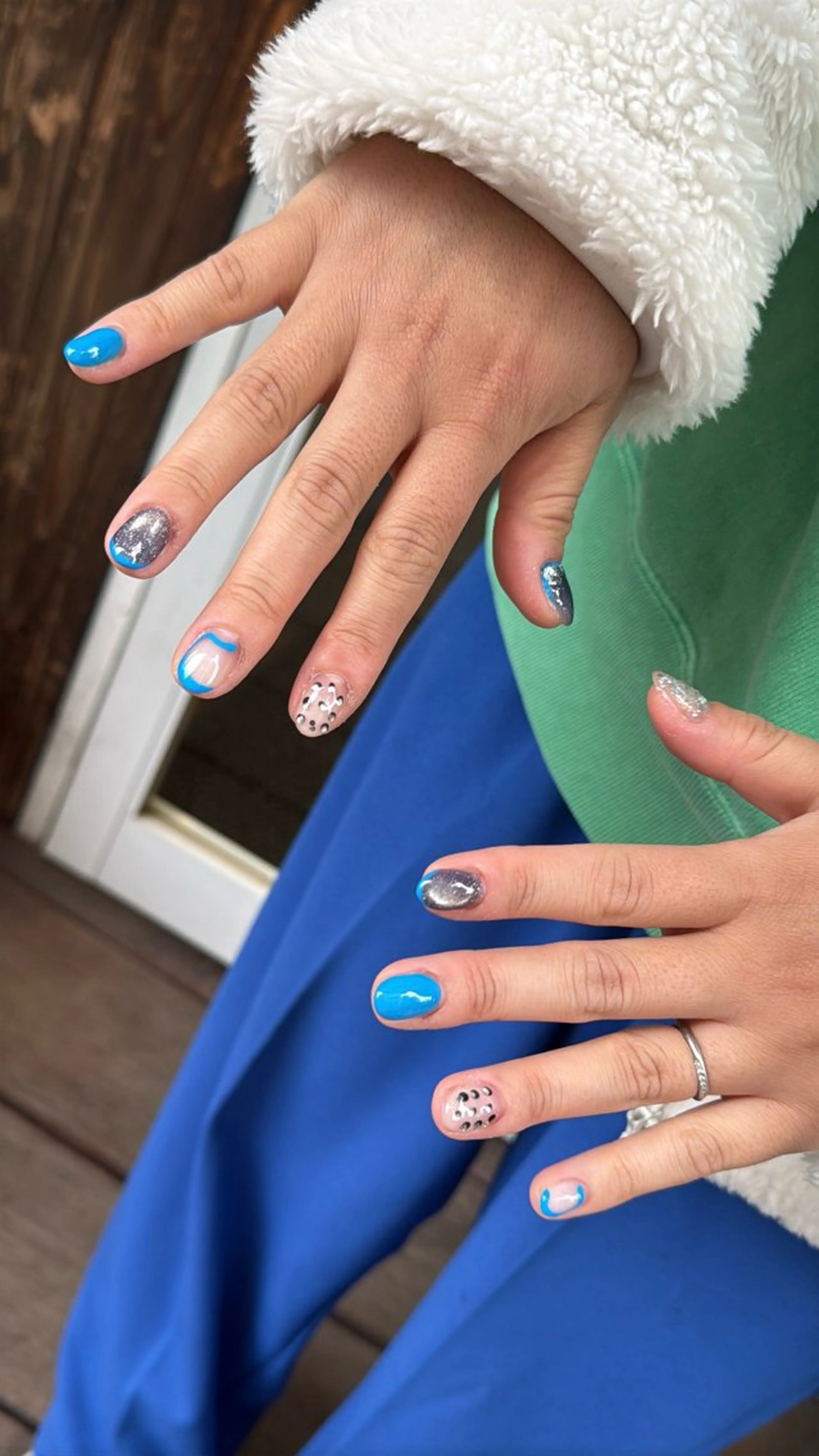 ネイル フラッシュネイル フラッシュマグ フットネイル フレンチネイル 韓国ネイル ハンドネイル SAKU  nail[サクネイル]所属・SAKU nail 作島茜のネイルデザイン