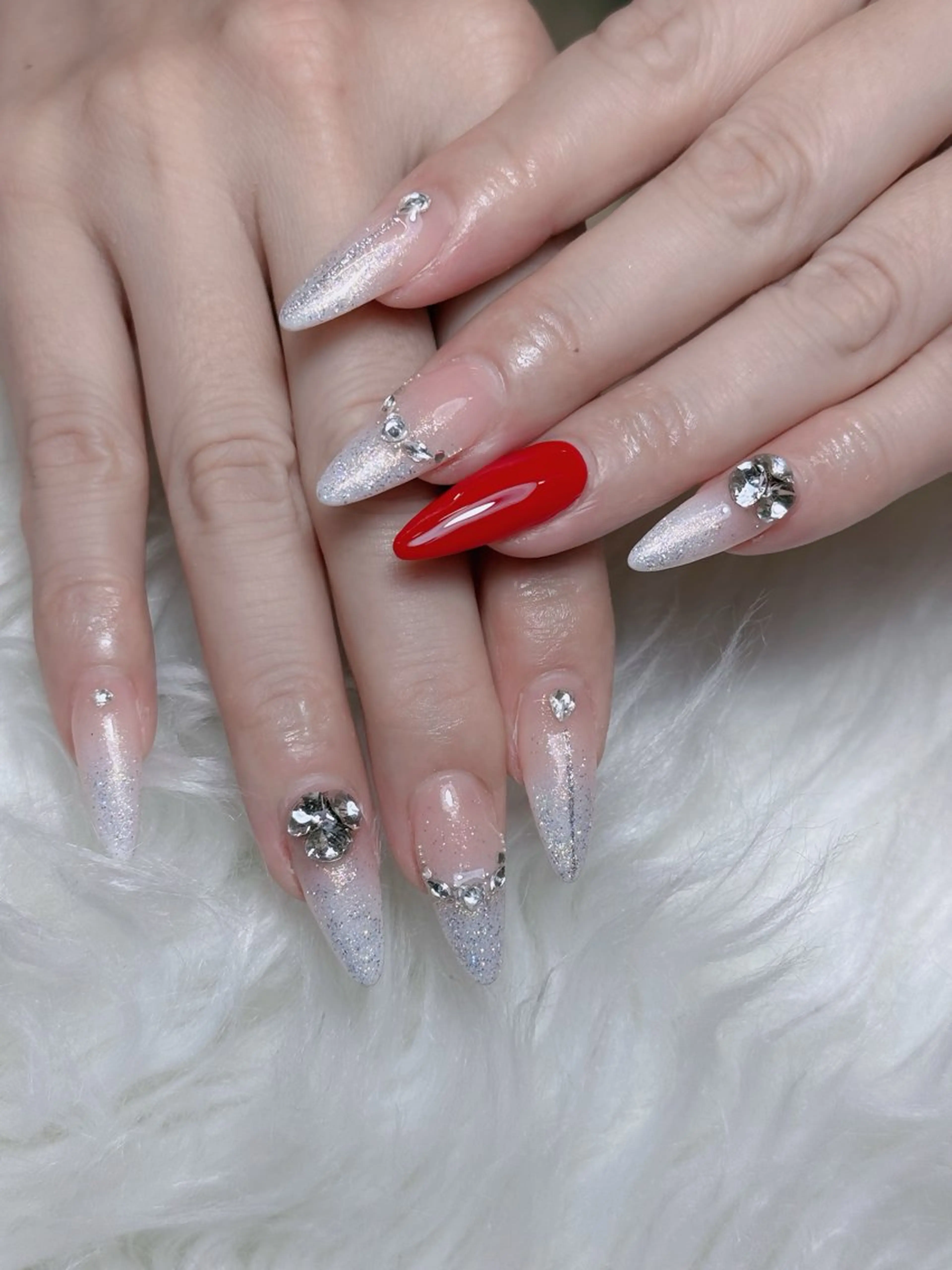 ネイル オーロラネイル チークネイル フットネイル フレンチネイル 韓国ネイル ハンドネイル Lumi Nailのネイルデザイン