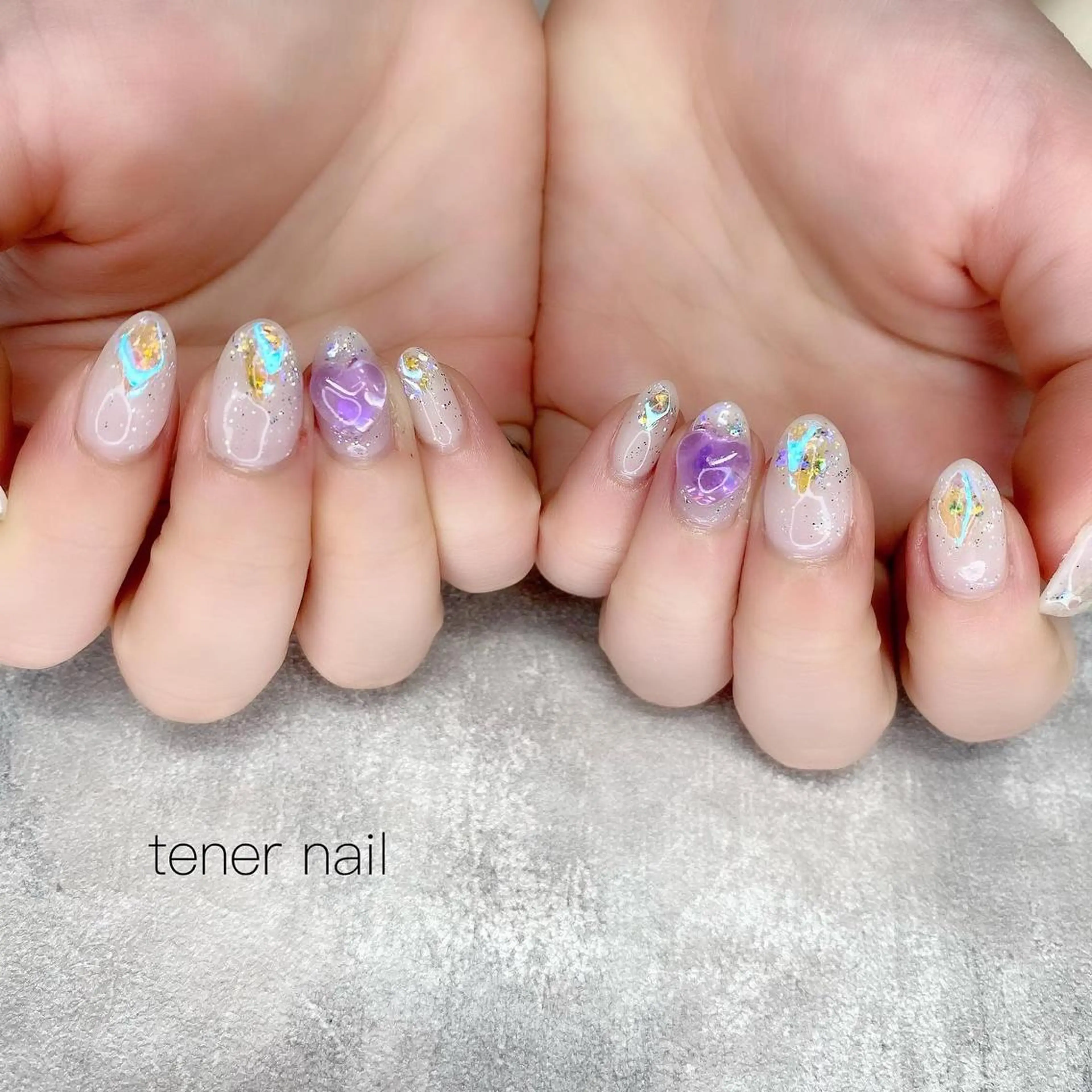 ネイル ストーンネイル tener  nail  テネルネイル所属・テネルネイル tener nailのネイルデザイン
