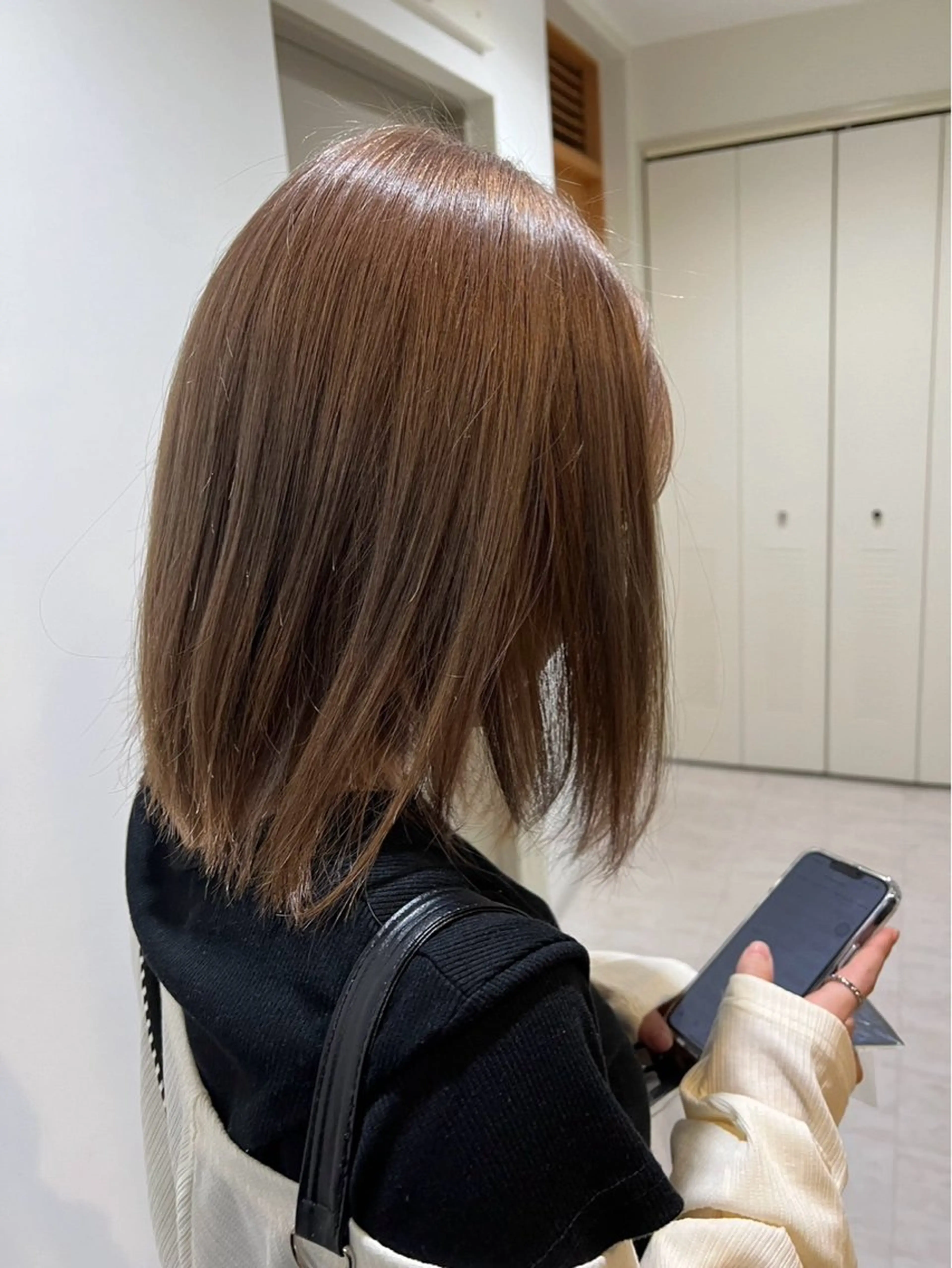 ミディアム ヘアカラー 【艶カラー⠀】坂東 要のヘアスタイル