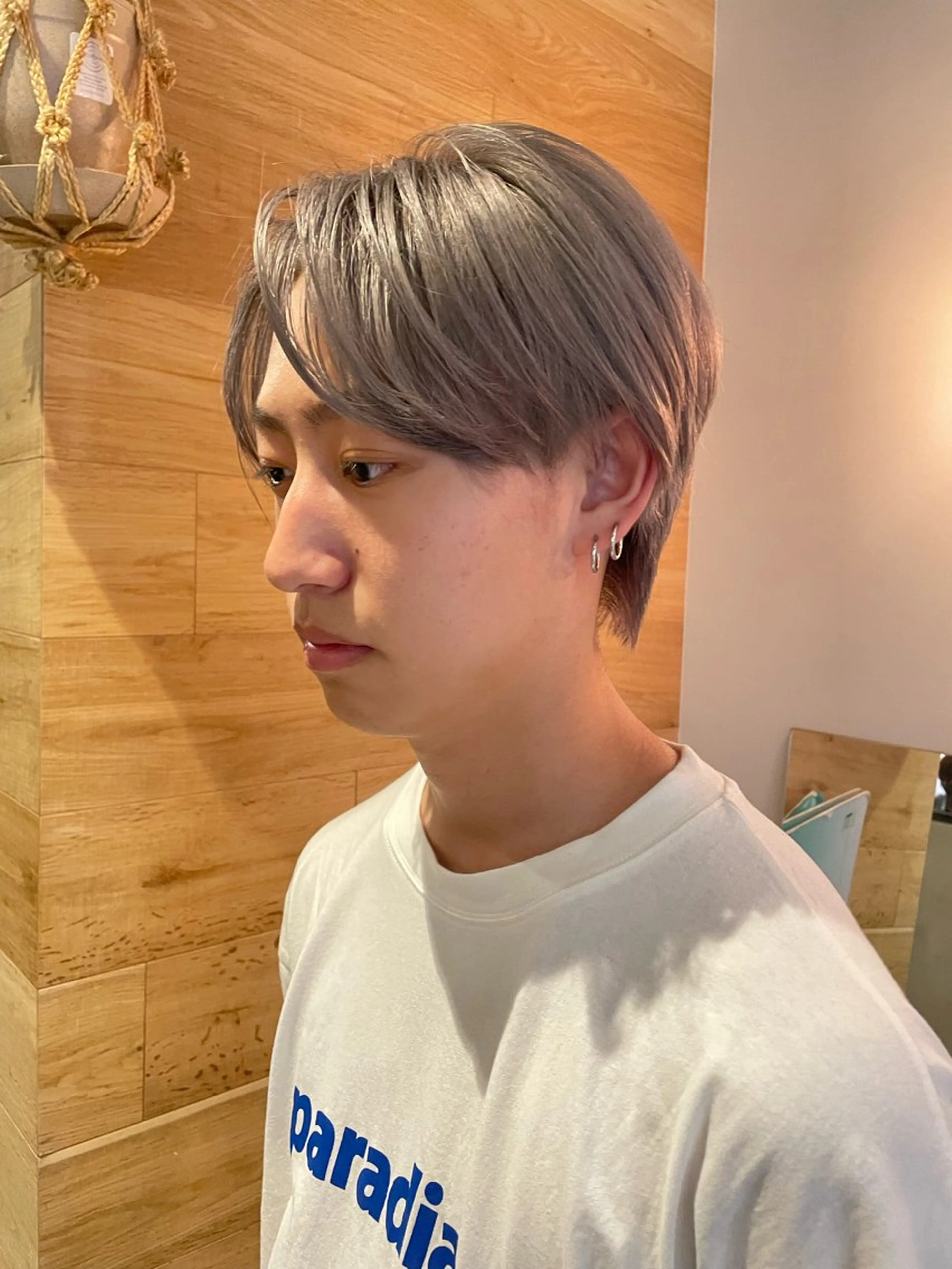 ショート カラー メンズ カット ヘアカラー トリートメント hisano / ハイトーン・透明感のヘアスタイル