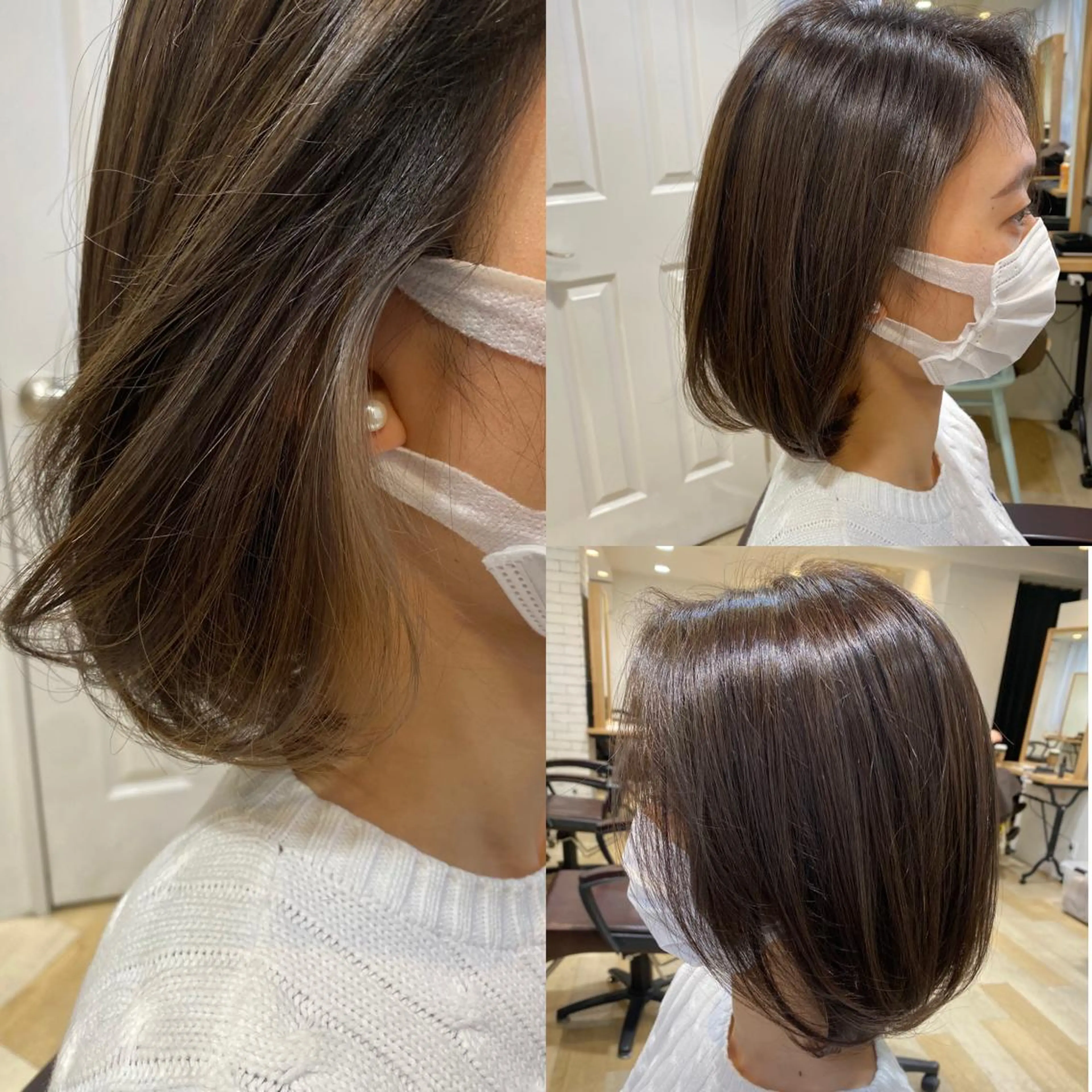 ミディアム La paix所属・パーソナルカラー lapiax阿部のヘアスタイル