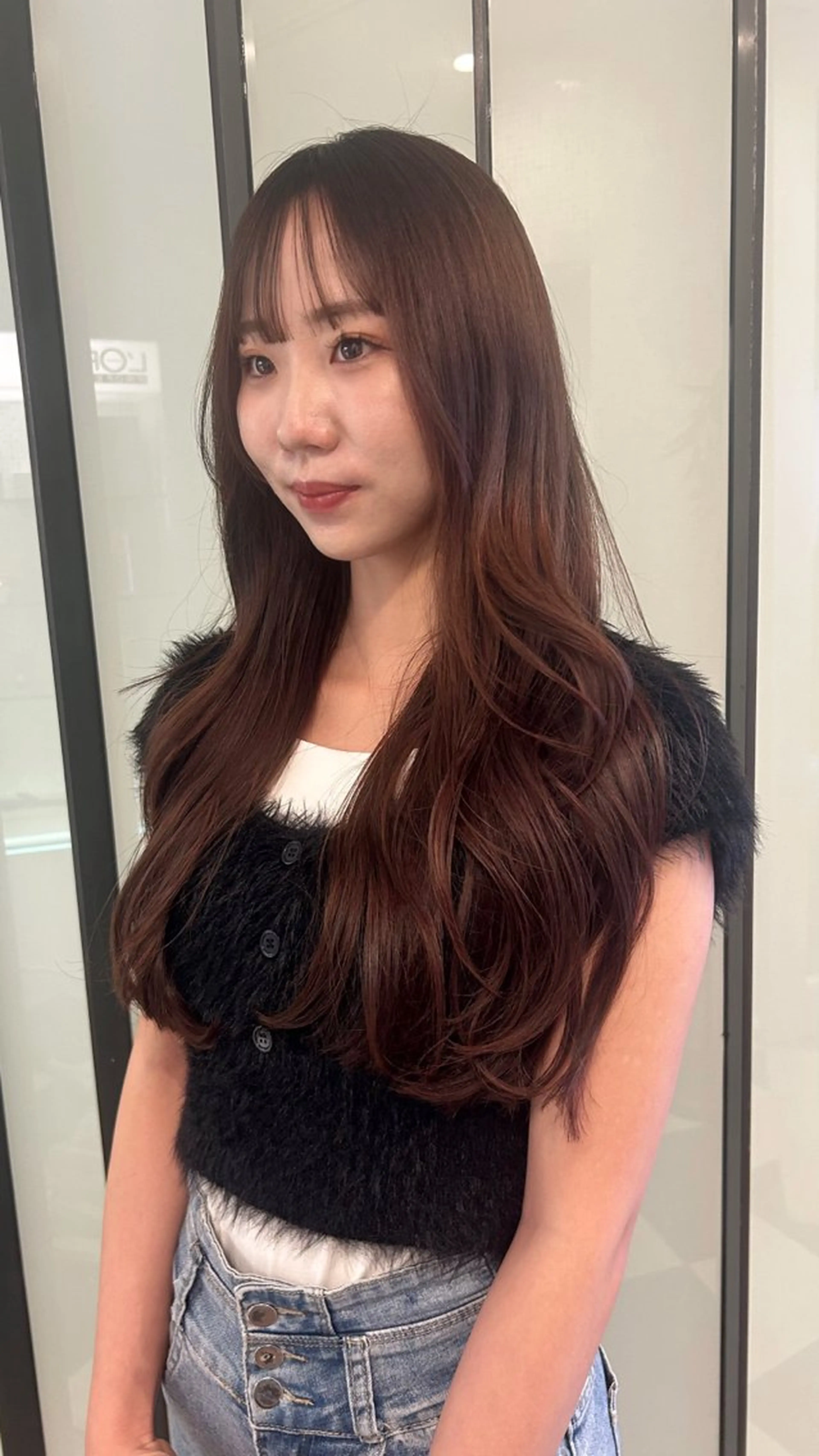 ロング レイヤーカット 高山 沙来/レイヤー カット/髪質改善艶髪のヘアスタイル