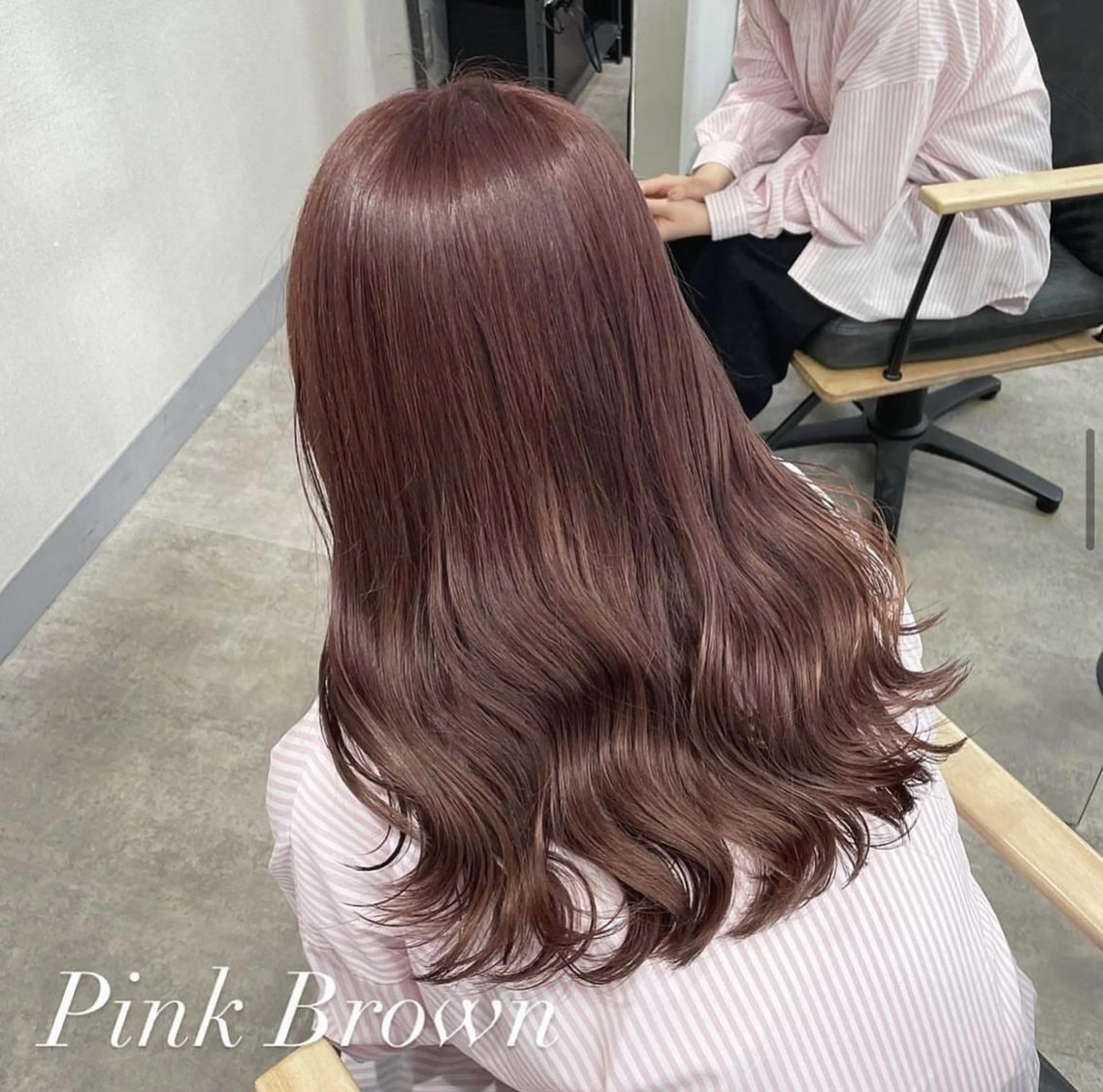 ロング カット ヘアカラー 暖色カラー✨代表しげ オグジュアリーのヘアスタイル