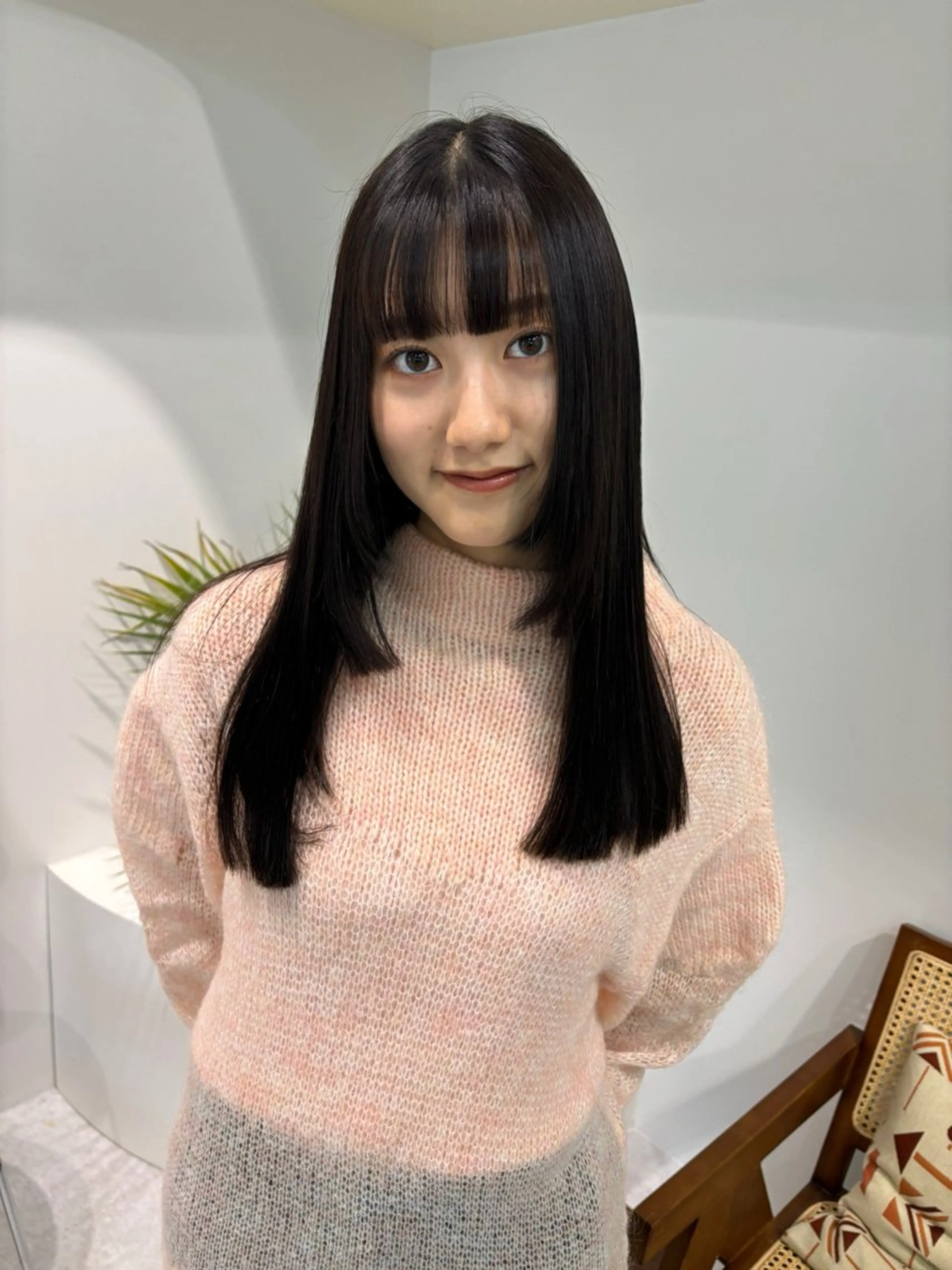 ロング カラー デザインカット 小顔カット カット ヘアカラー トリートメント レイヤーカット🎀 kanaのヘアスタイル