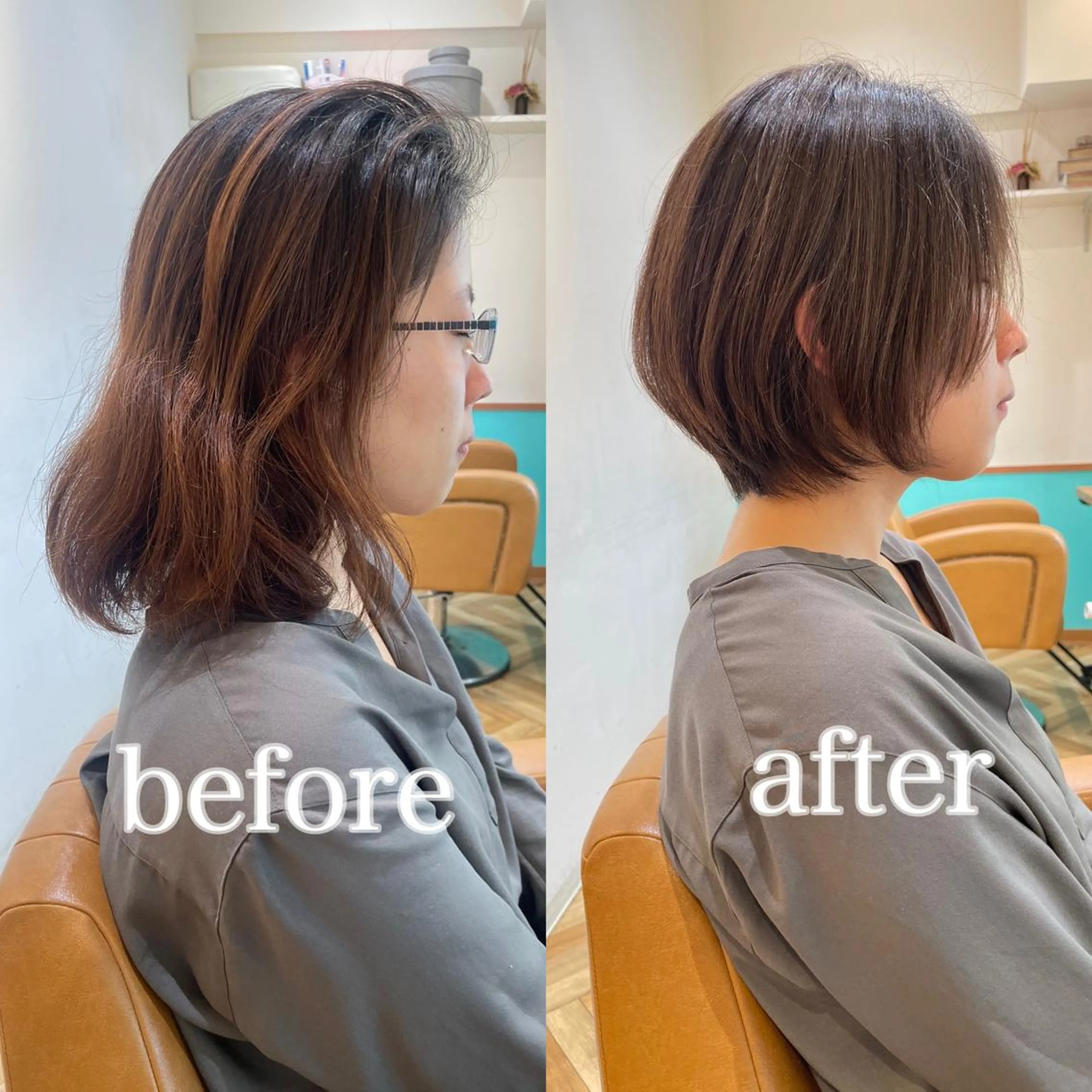 ショート カラー 💎巻ける縮毛矯正/ 艶髪💎石渕智也のヘアスタイル