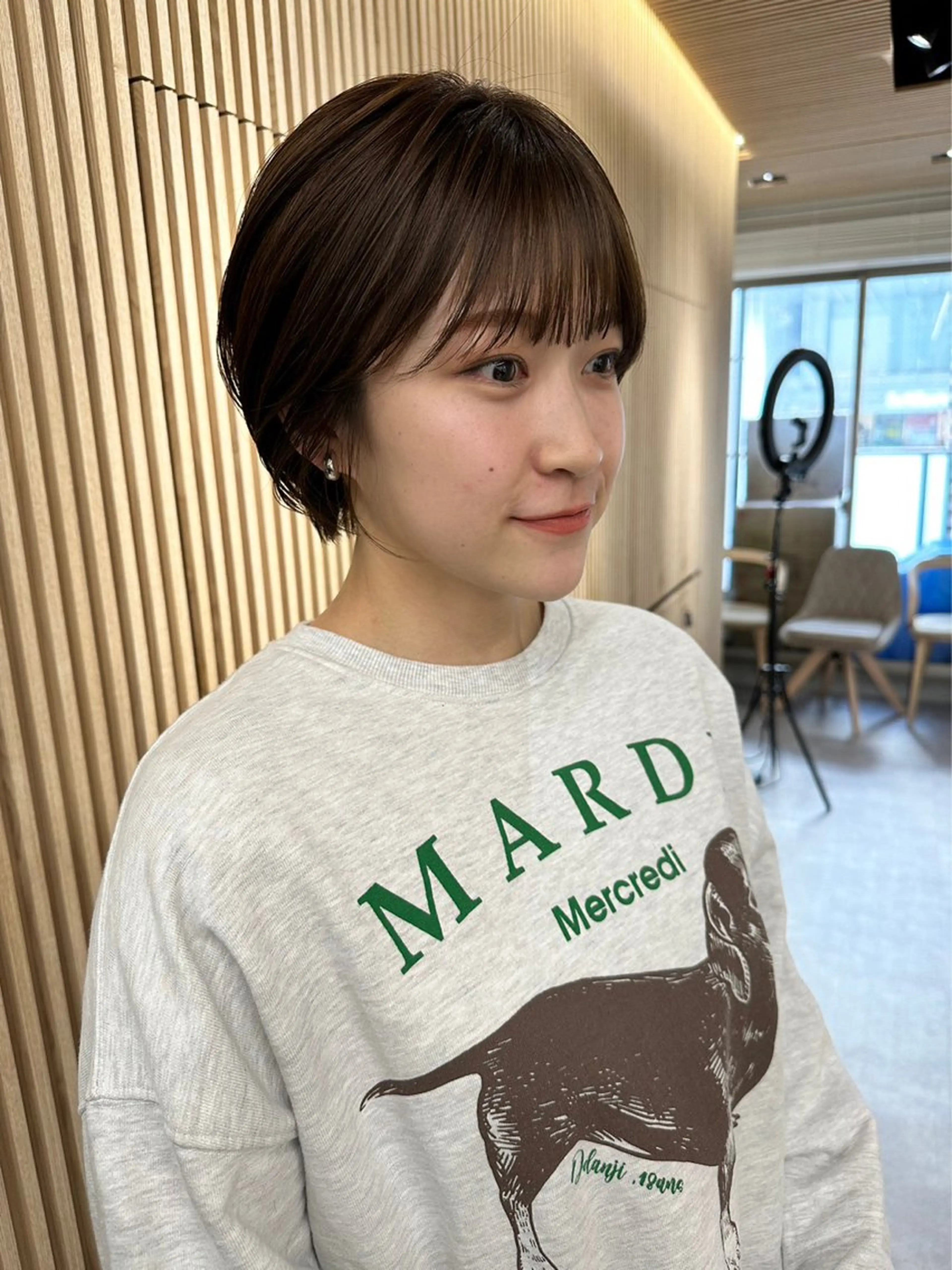 ショート カラー パーマ ショートボブ ハイライトカラー インナーカラー ボブ ハイライト ショート特化/ 似合わせカット/高津のヘアスタイル