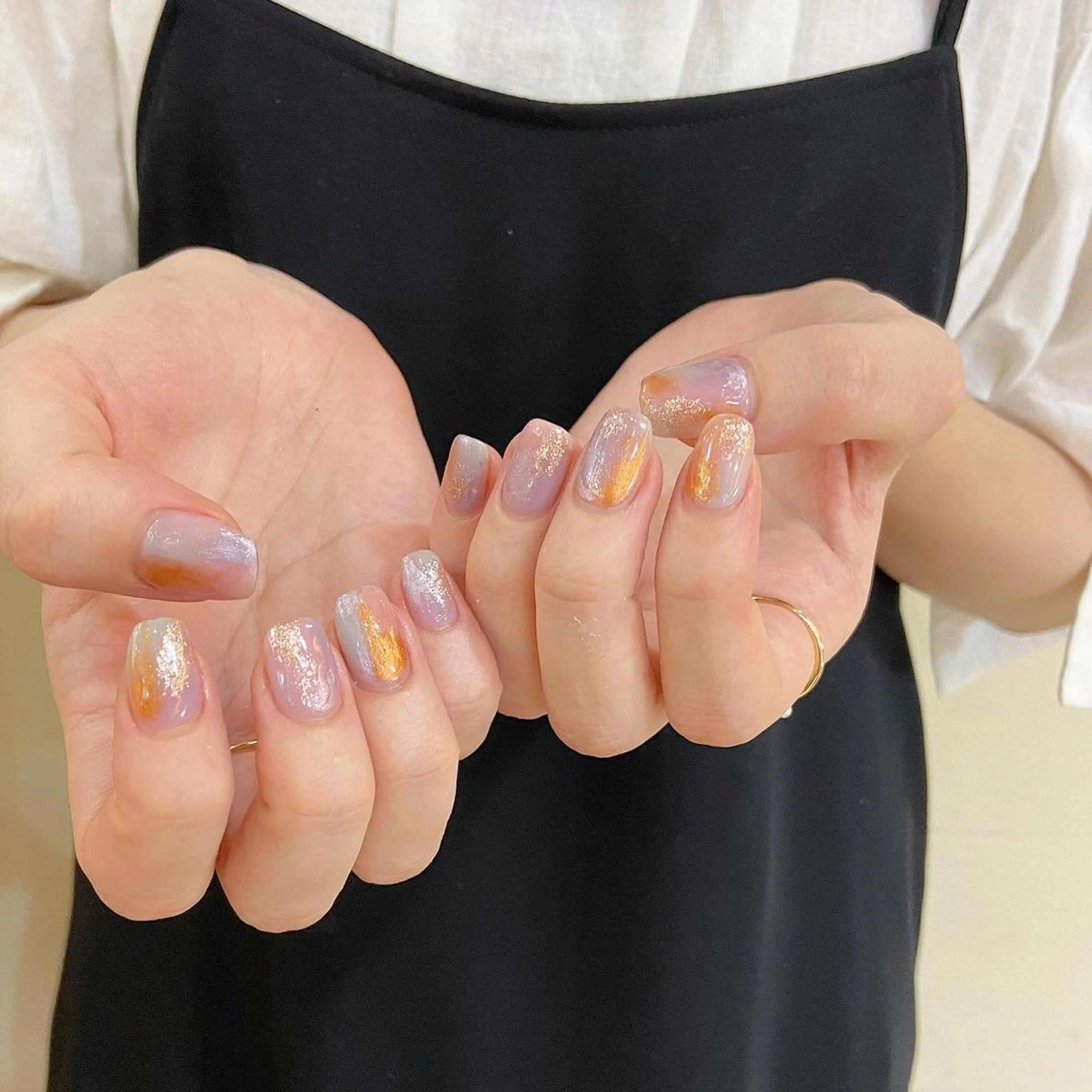 ネイル 𝕄𝕚𝕪𝕦🤍 自由が丘⌇パラジェルのネイルデザイン