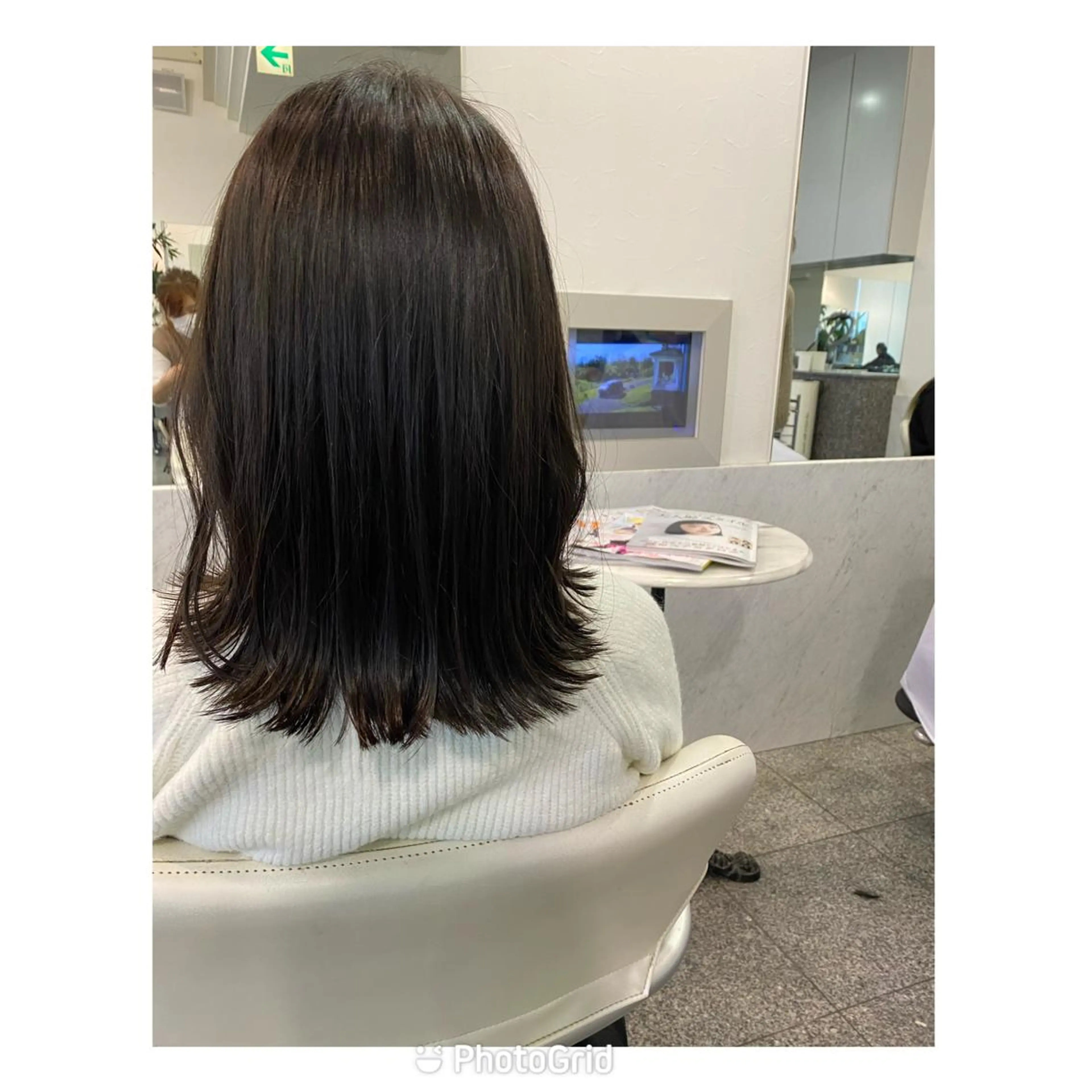 セミロング 大森 有紗のヘアスタイル