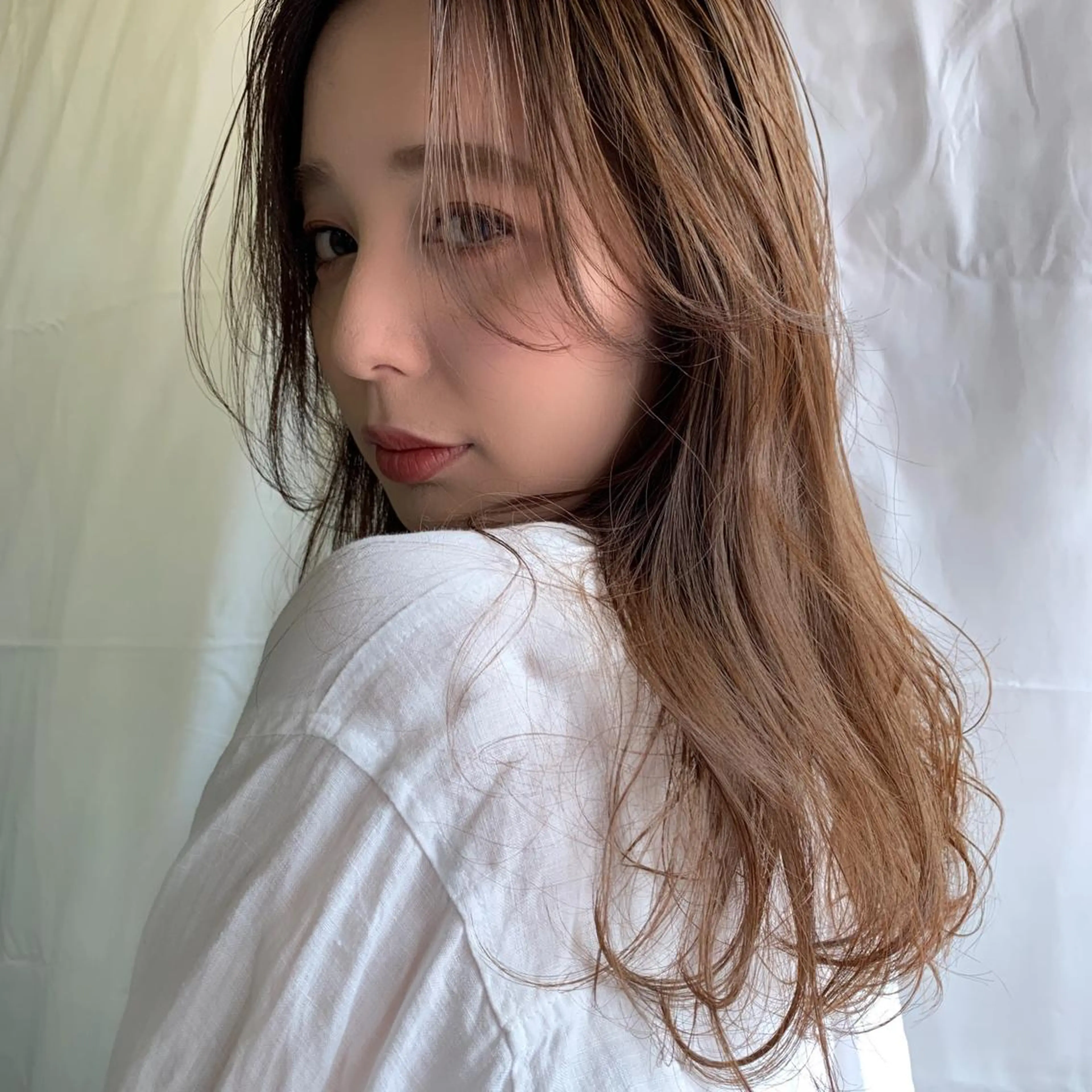 ロング カラー ベージュカラー カット ヘアカラー ヘッドスパ 上川 美幸のヘアスタイル