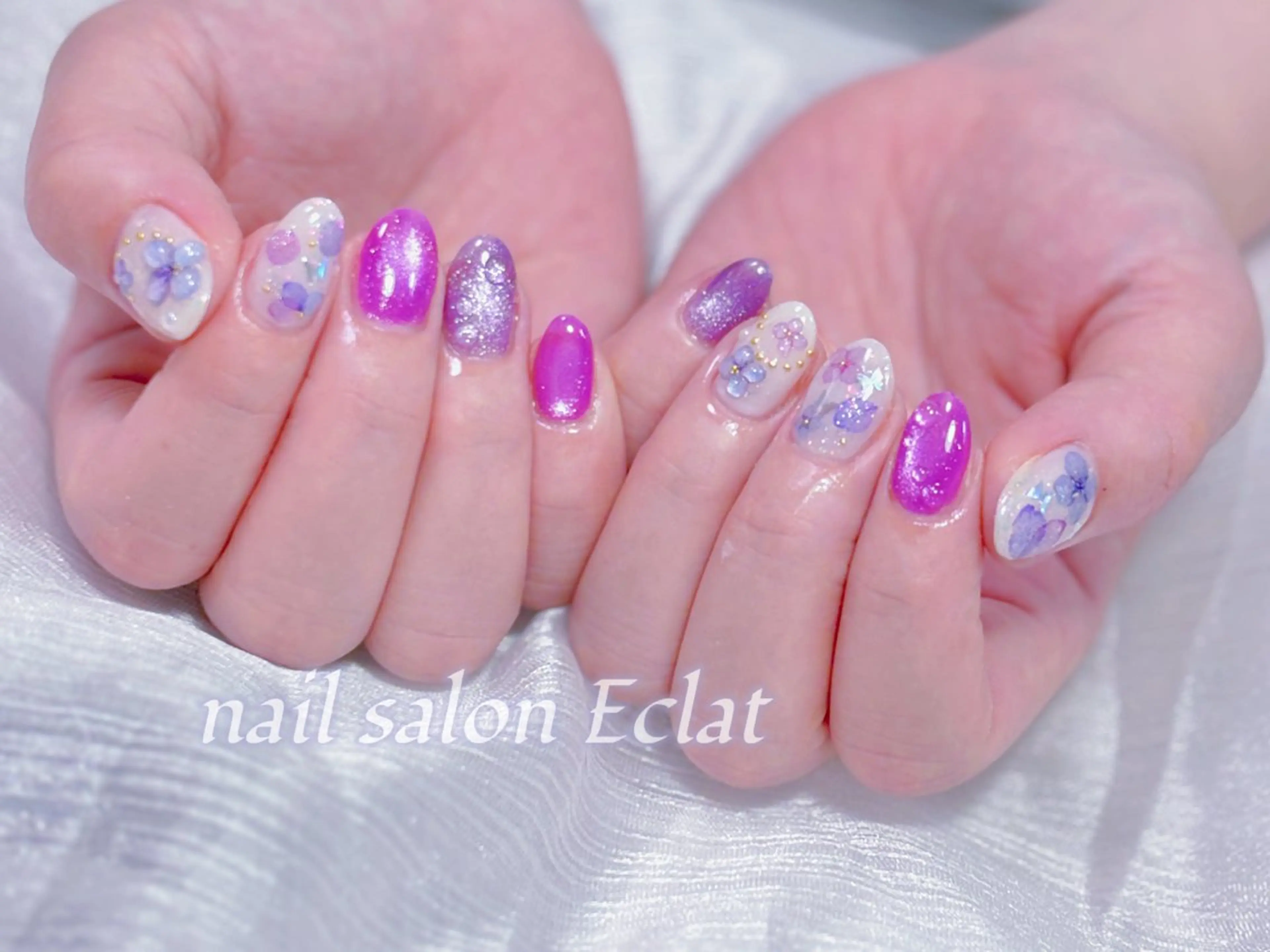 ネイル ハンドネイル ハンドケア ネイルサロンエクラ 🫧Shizukaのネイルデザイン