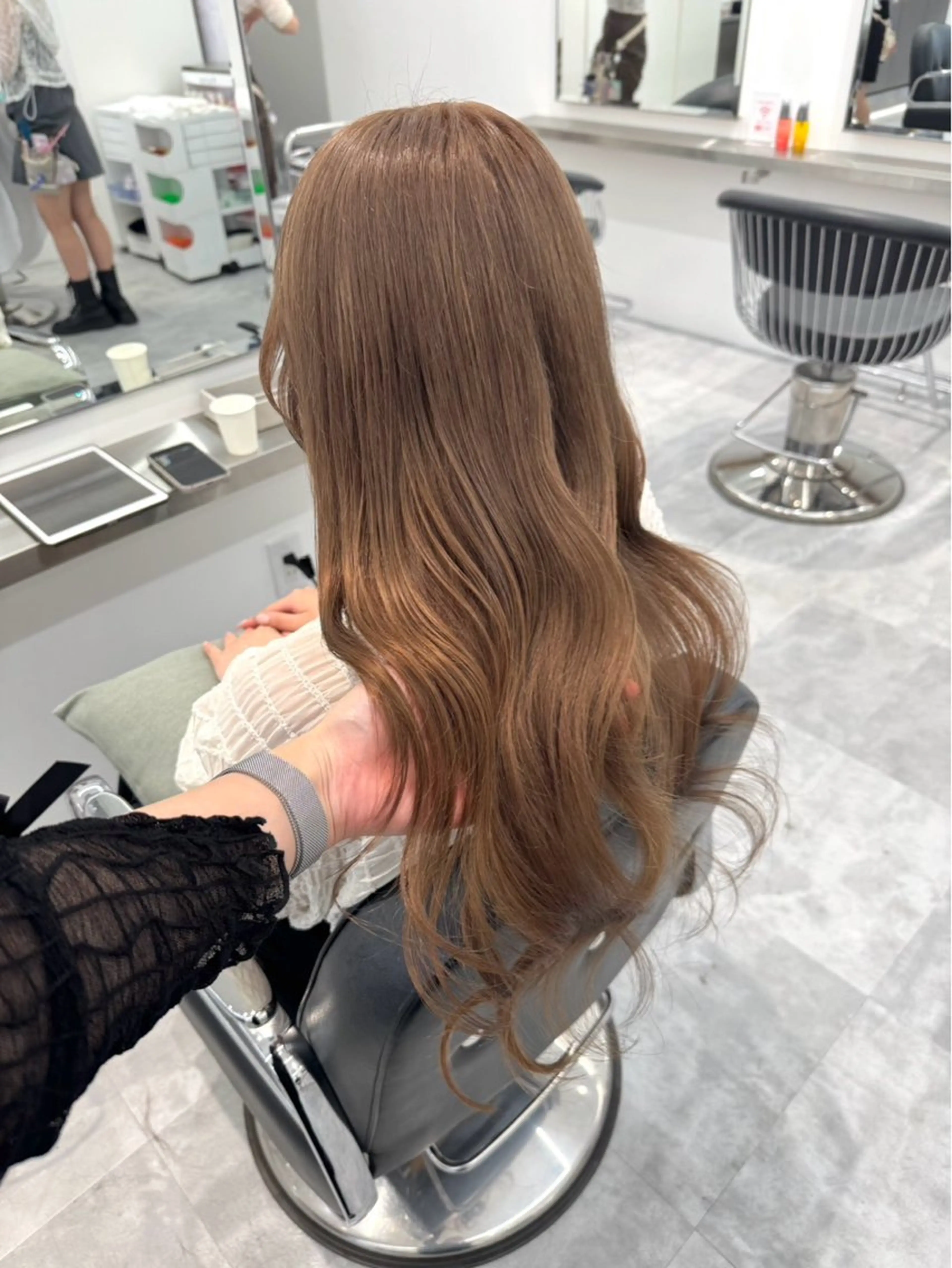 ロング カラー ヘアカラー ParveMix🍀 藤原愛未のヘアスタイル