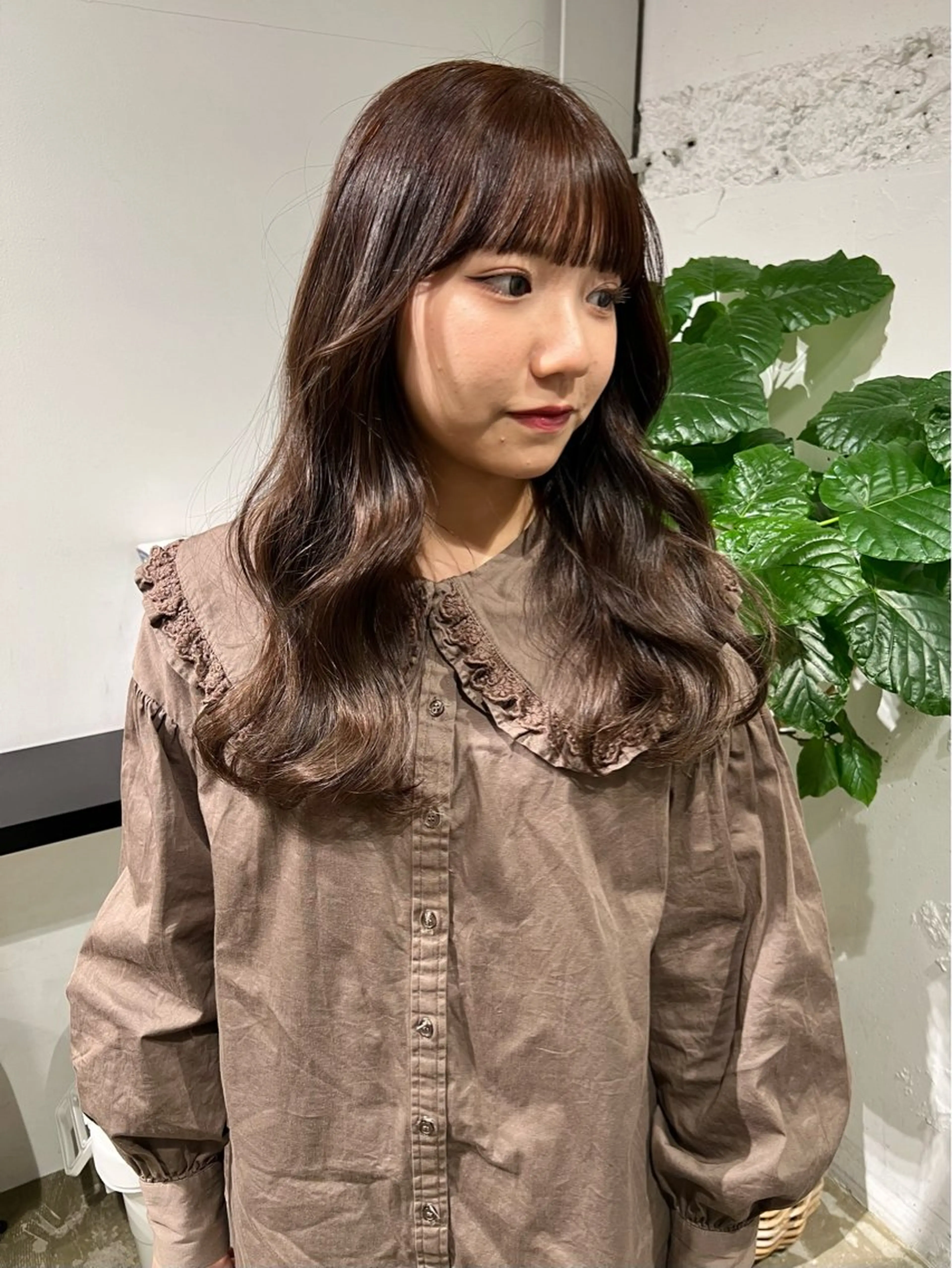 ロング カット ヘアカラー トリートメント 石井 菜々のヘアスタイル