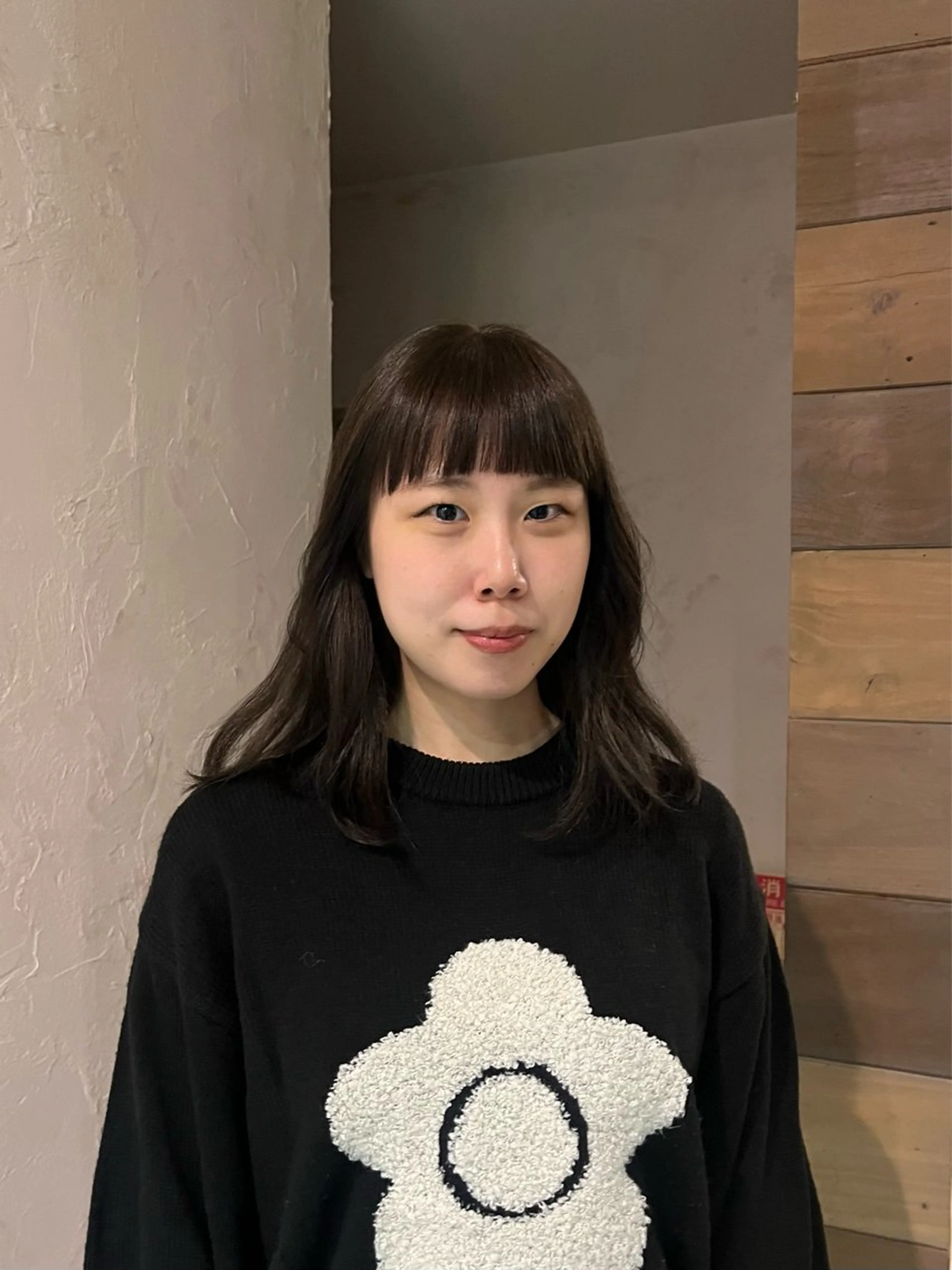 ロング カラー オリーブカラー 村松 かほのヘアスタイル