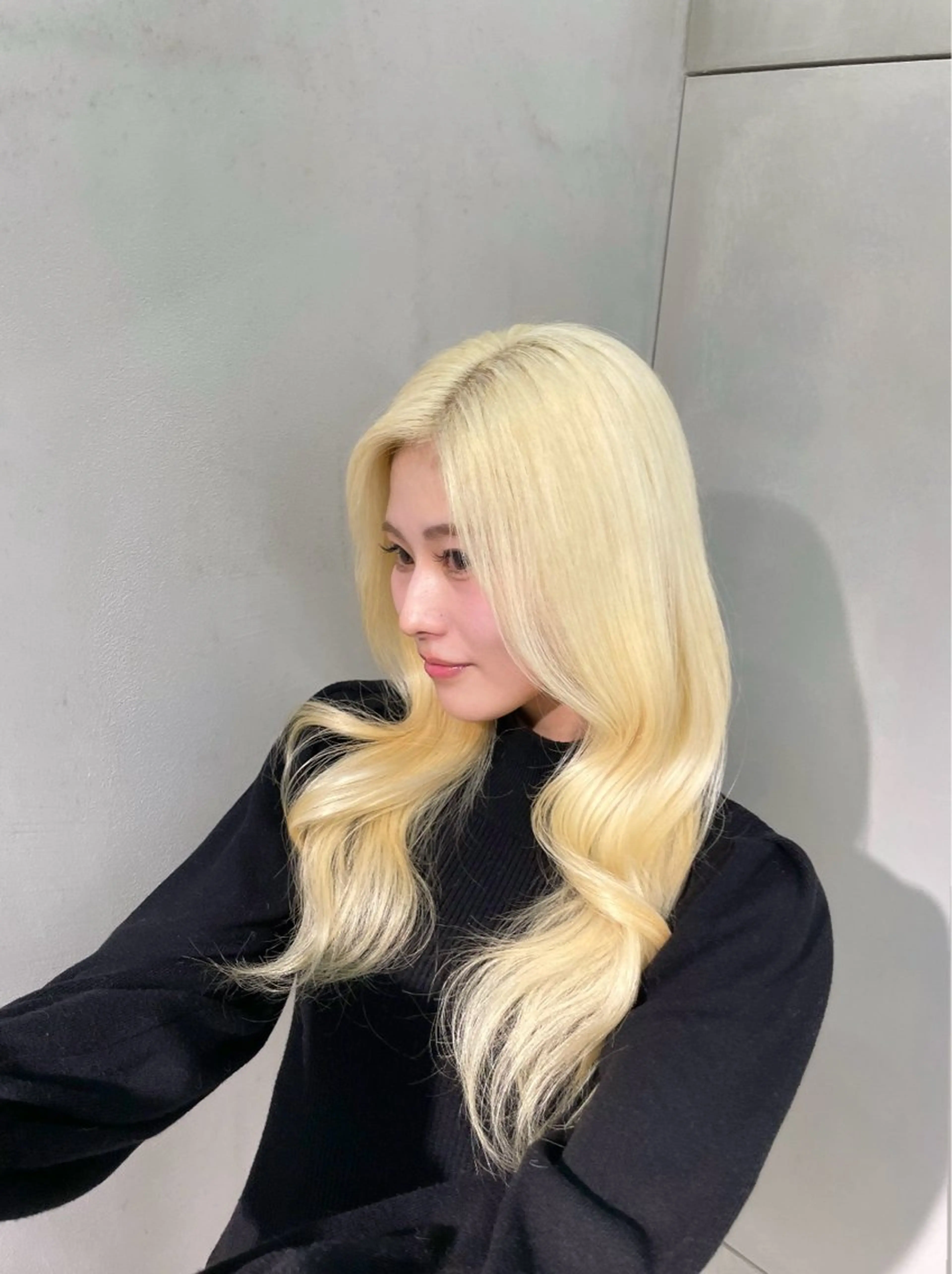 セミロング カラー カット ヘアカラー トリートメント 湯田 竜也のヘアスタイル