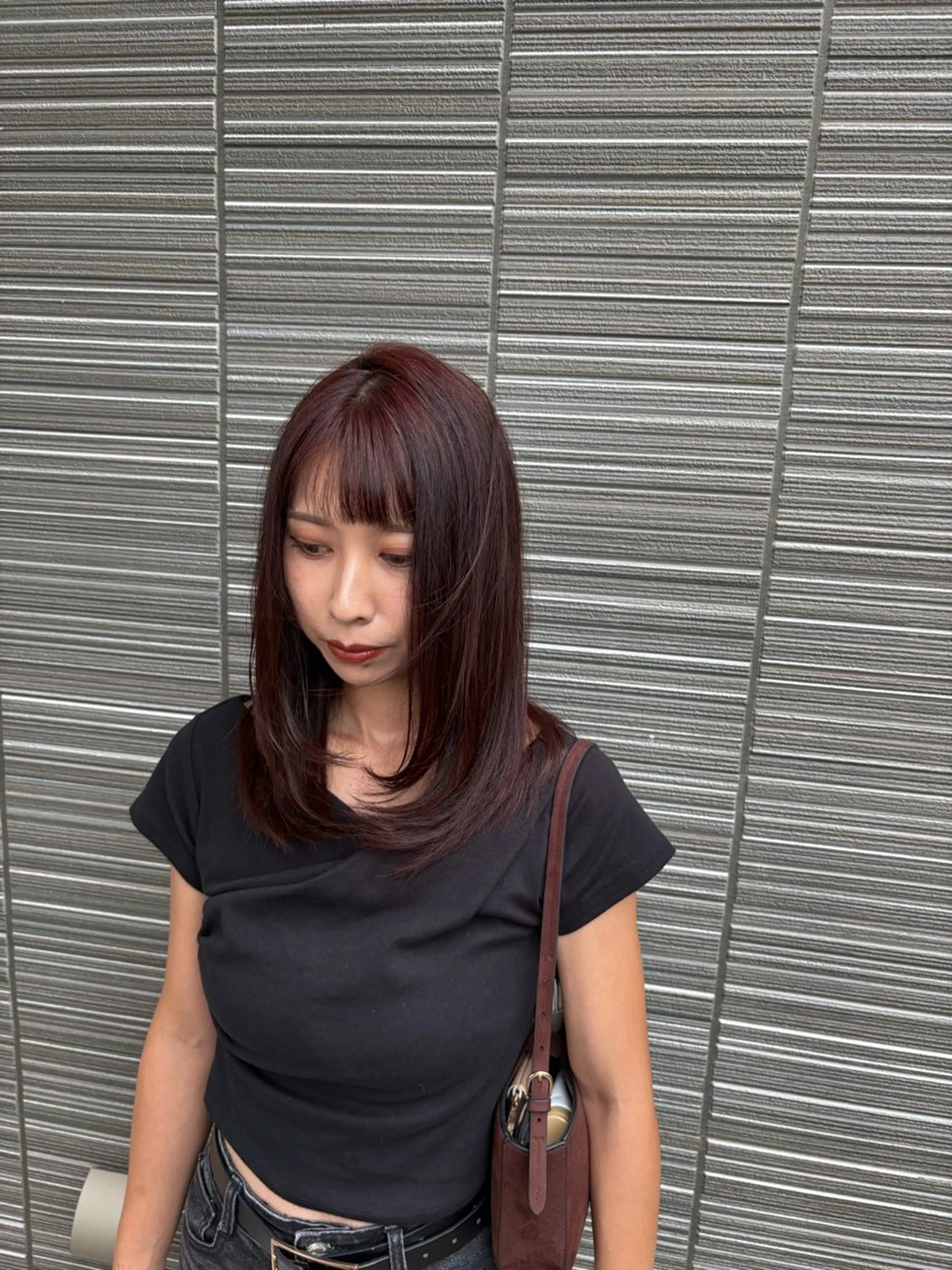 カット＋アドミオカラー＋髪質改善トリートメントの写真