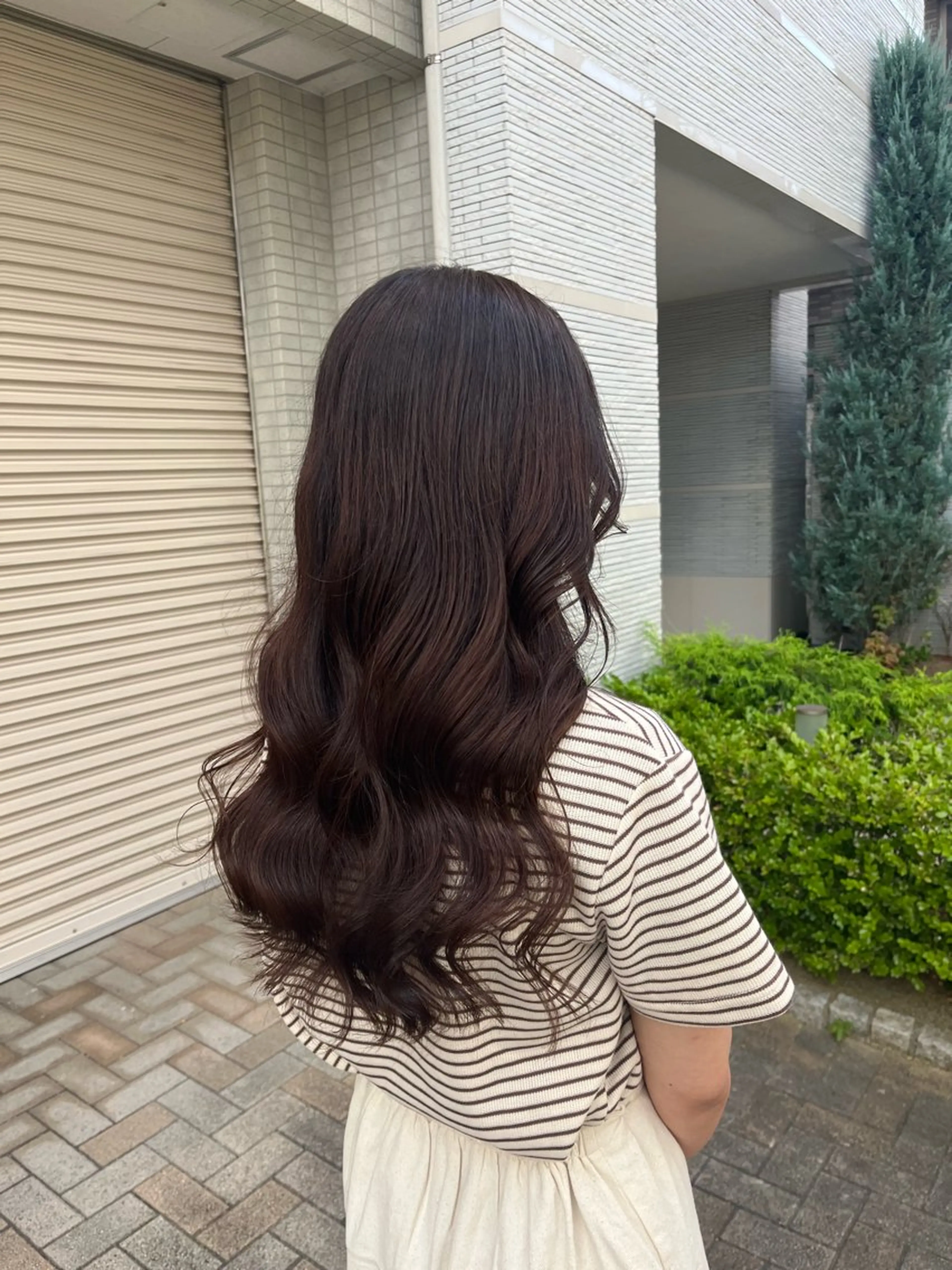 カラー ブラウンカラー オレンジ オレンジブラウン KOKORO 中村 朱里のヘアスタイル