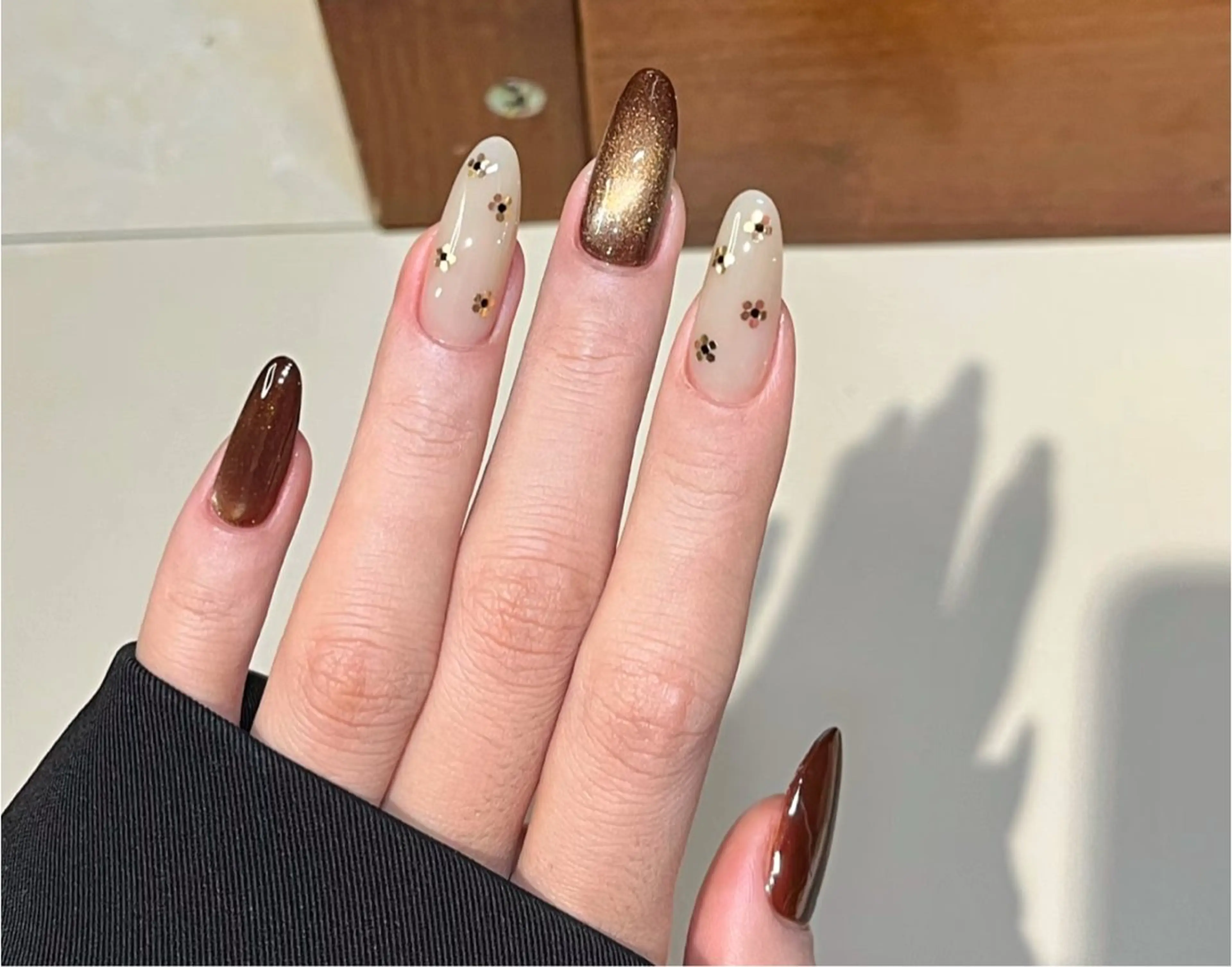 ネイル アートネイル オーロラネイル チークネイル フレンチネイル ガラスフレンチ ハンドネイル 🎀🎀YooLi Nail Salonのネイルデザイン