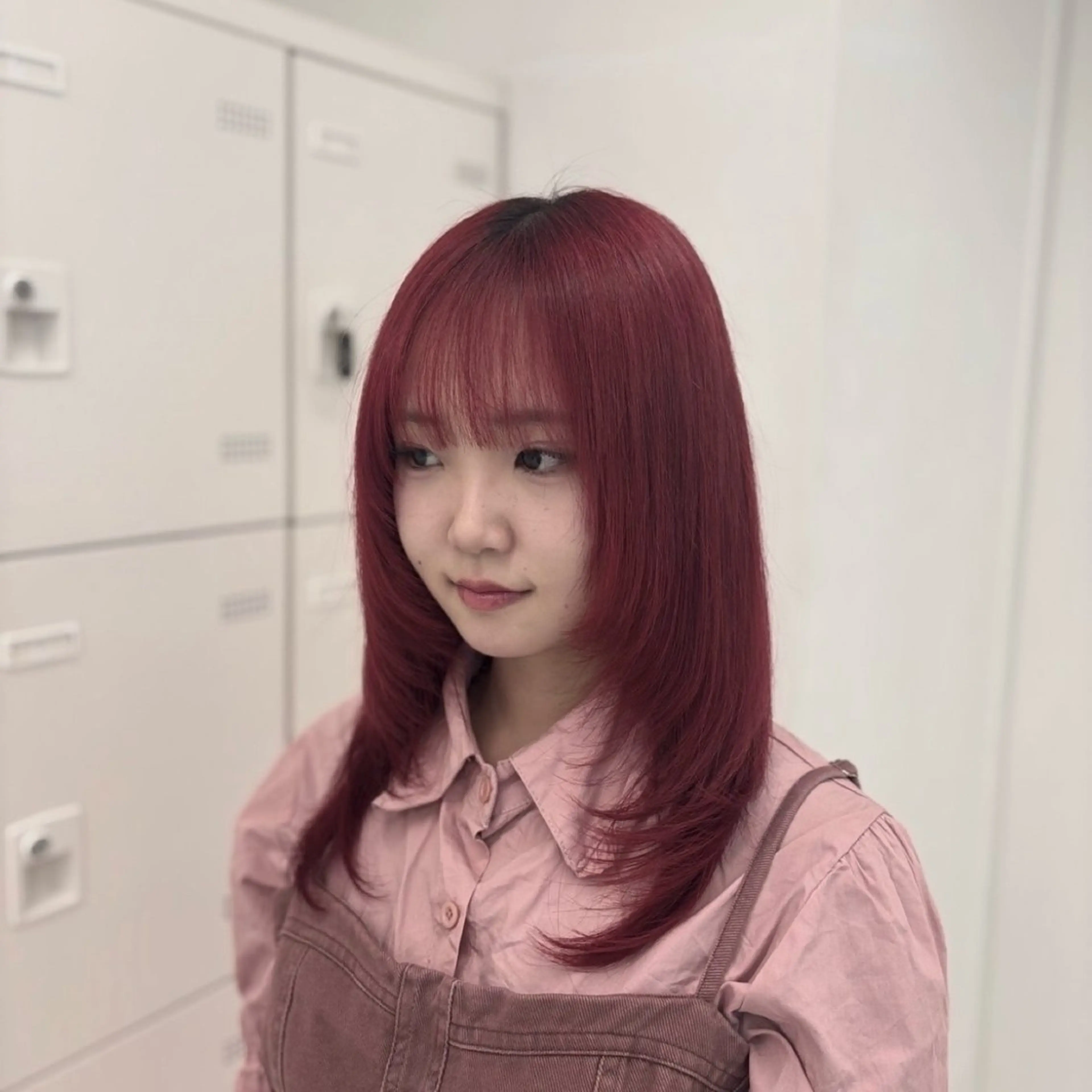 セミロング カラー 艶モテ・韓国スタイル 🤍りんのヘアスタイル