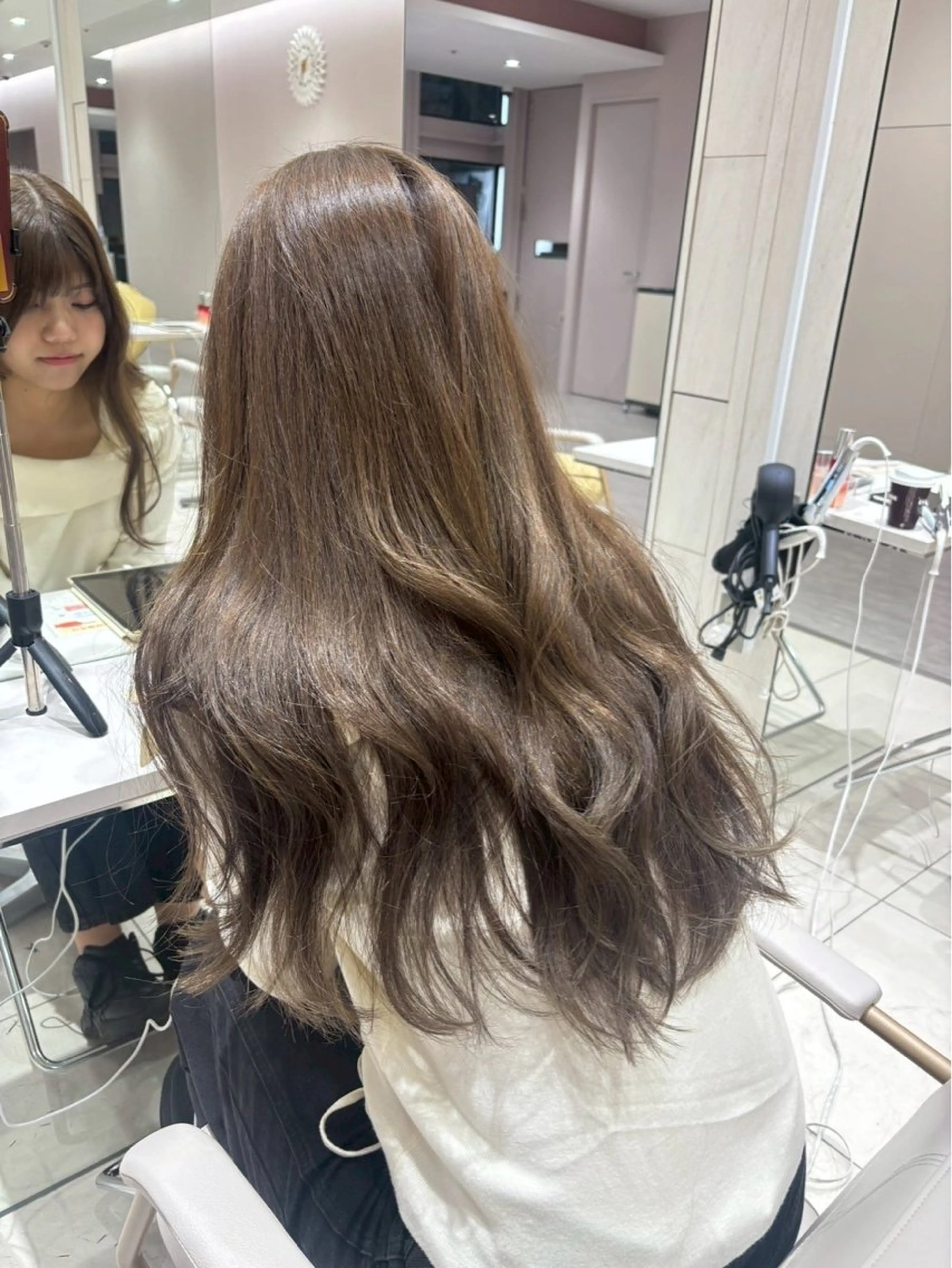 ロング 透明感カラー/似合わ せ前髪/柴田礼空のヘアスタイル
