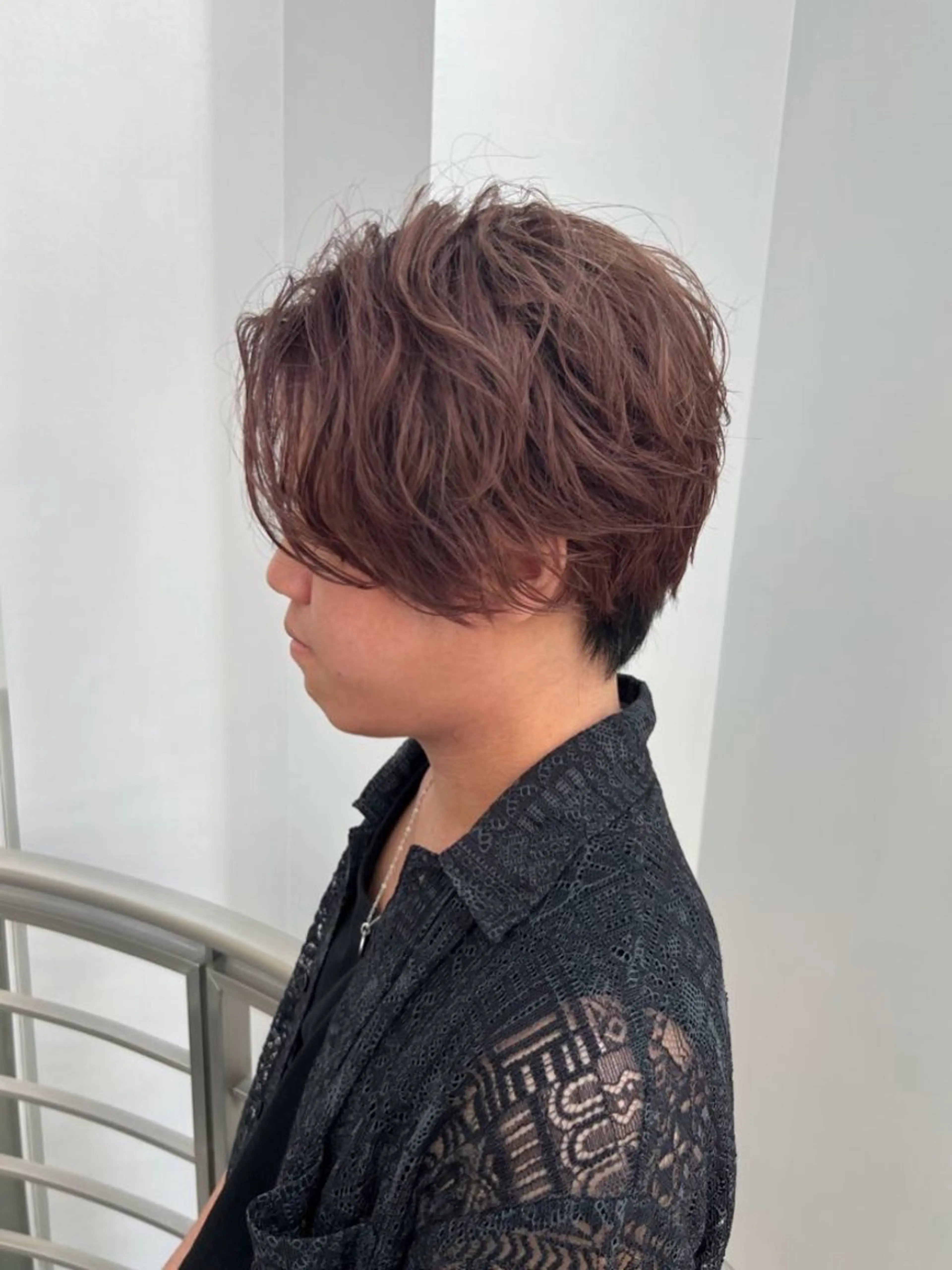 カラー メンズ センターパート ダブルカラー 川畑 和輝 【メンズ専門】のヘアスタイル