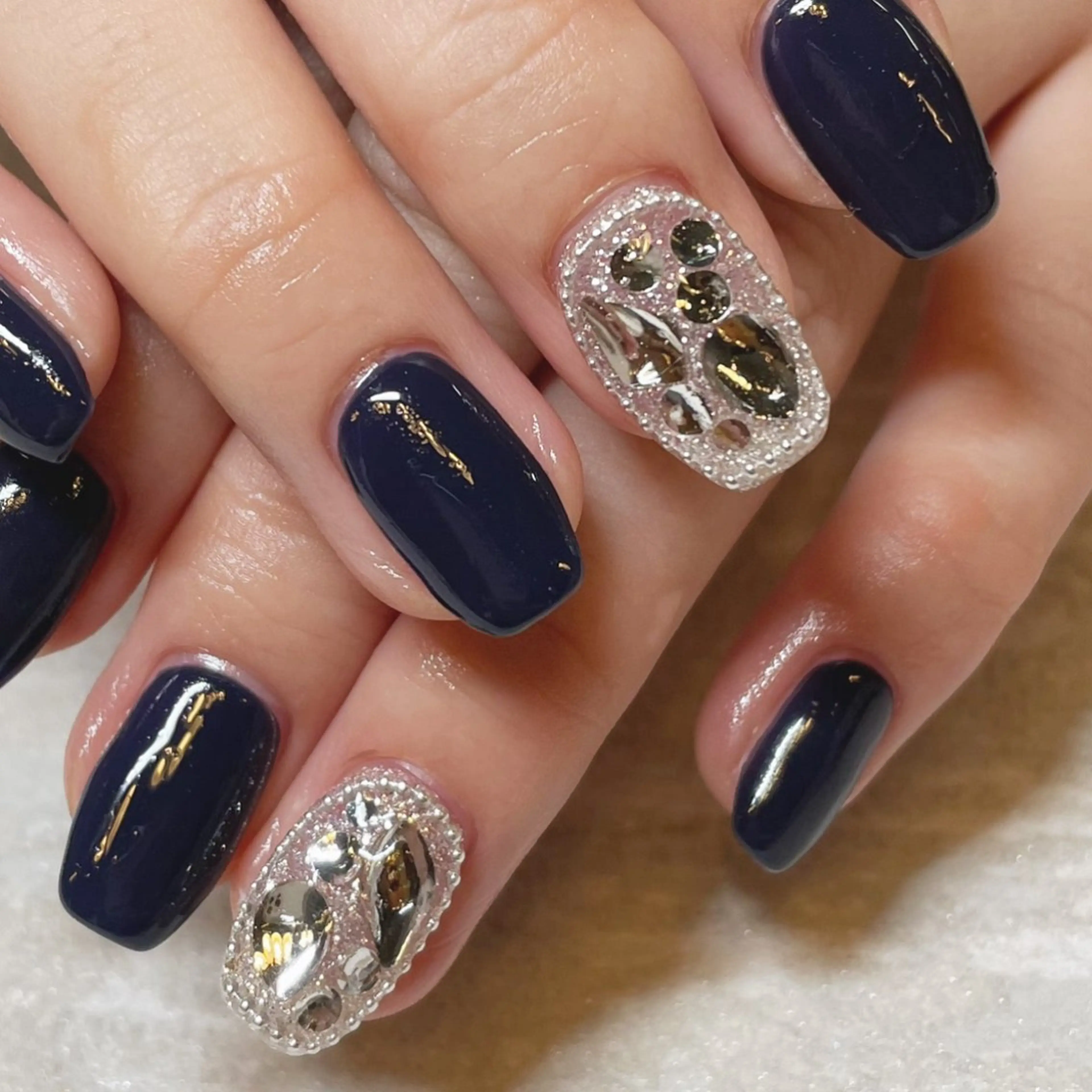 ネイル ブルー ハンドネイル Tsukahara 🌷仙台PARCOのネイルデザイン