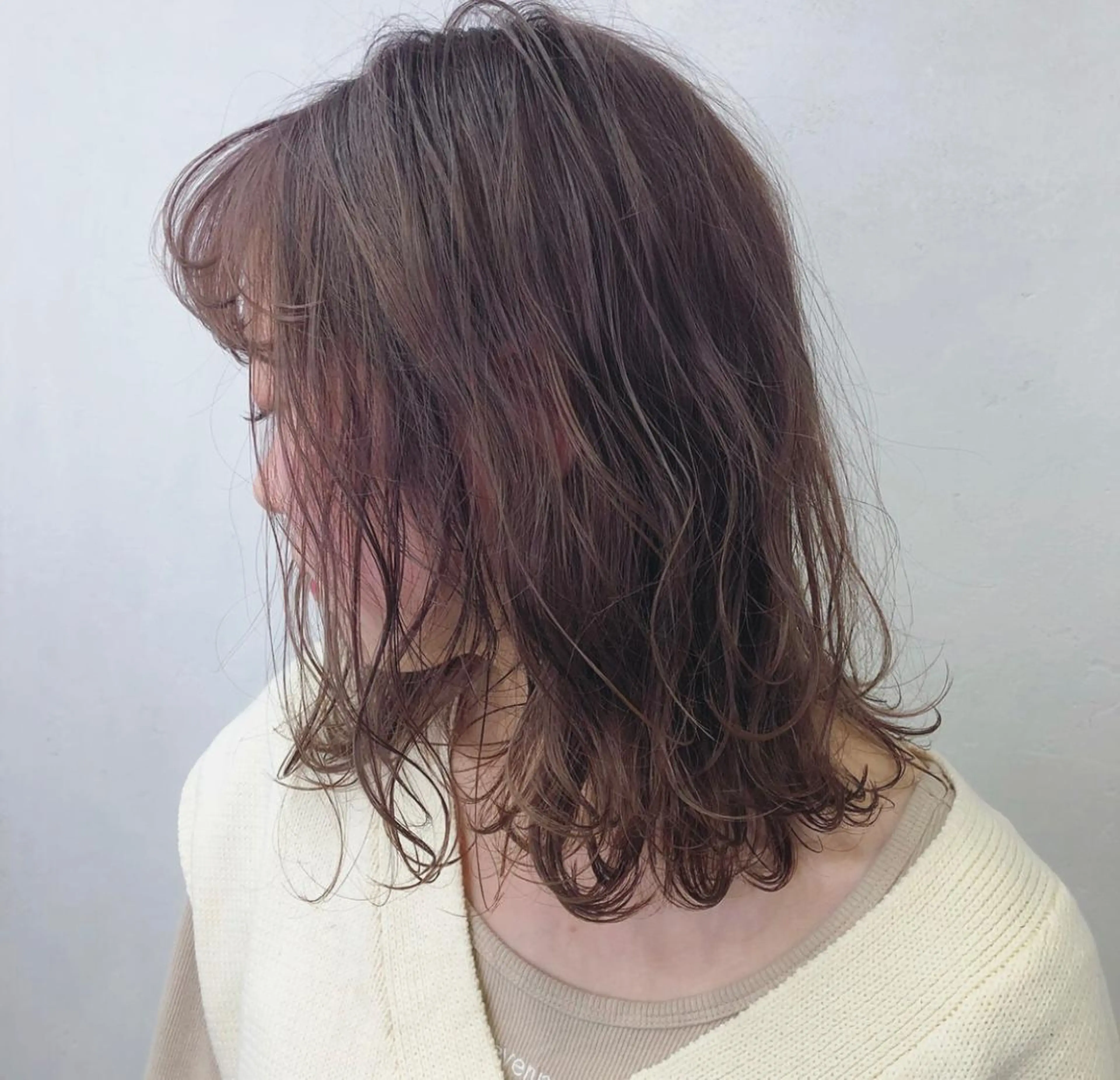 ミディアム カラー ヘアカラー トリートメント ❤️ダブルカラー 髪質改善❤️SAYAのヘアスタイル