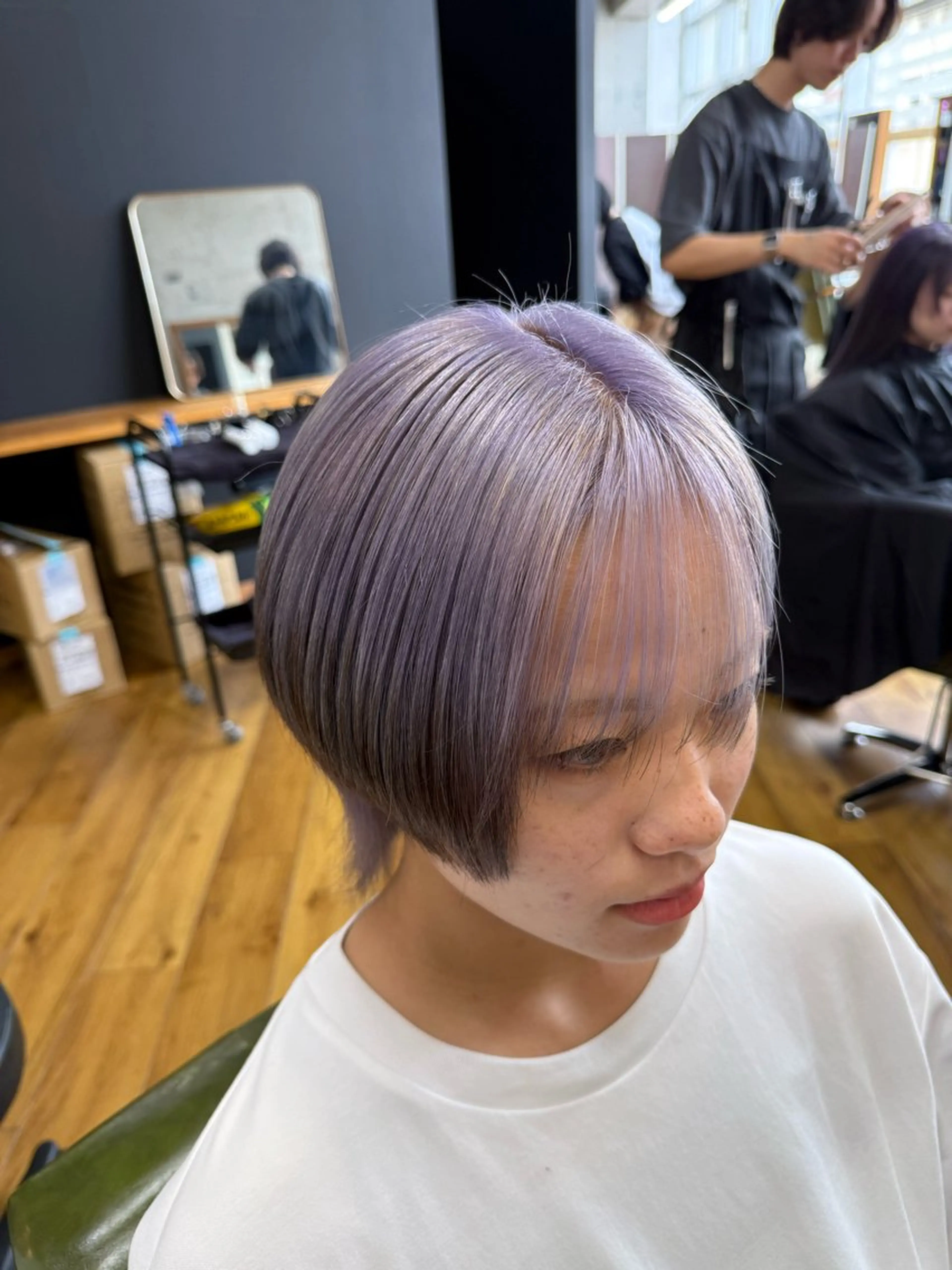 ショート ヘアカラー 【バレイヤージュ】 🔥メンズRYUTAのヘアスタイル