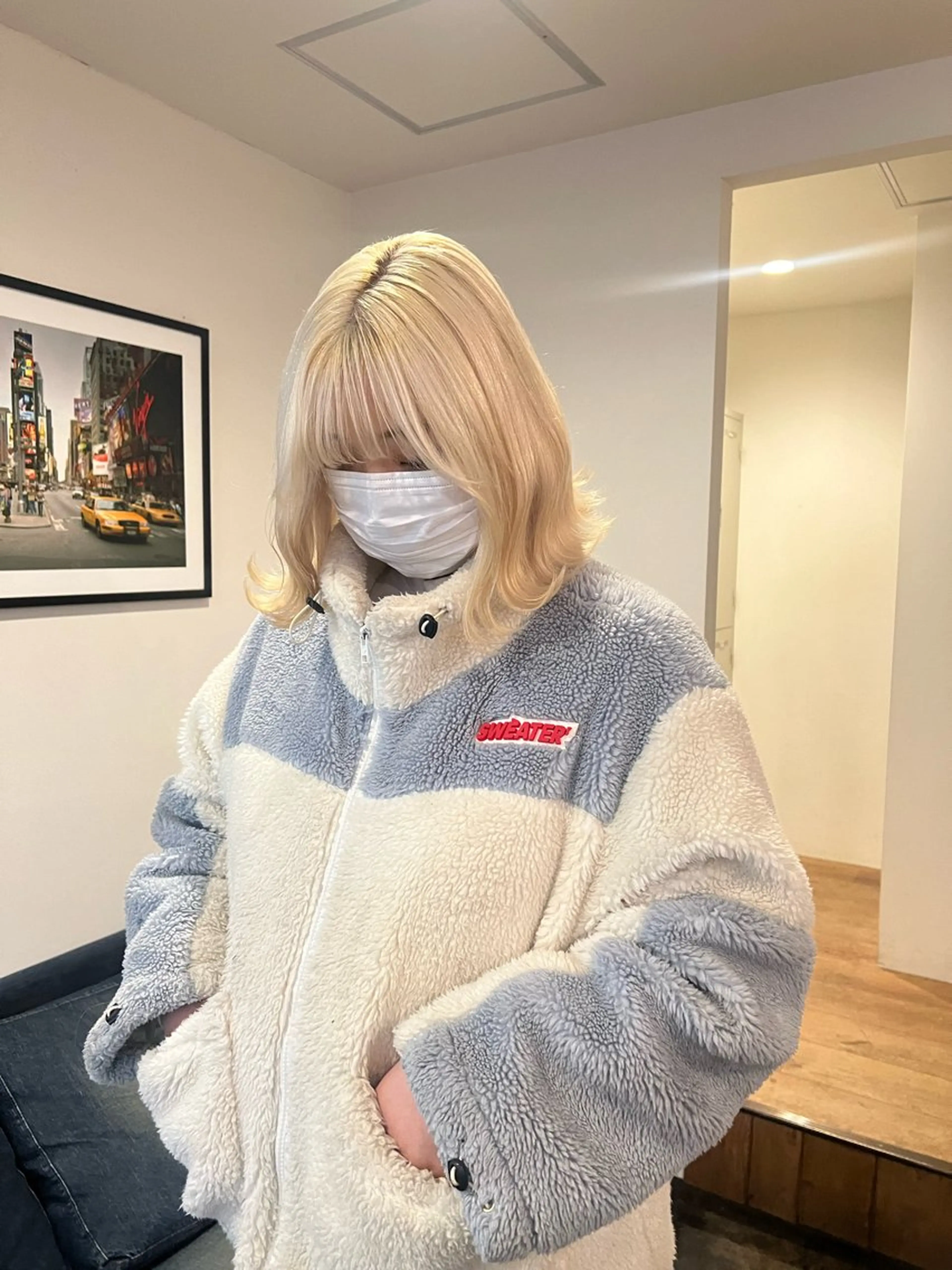 ミディアム ヘアカラー 大泉 美久のヘアスタイル