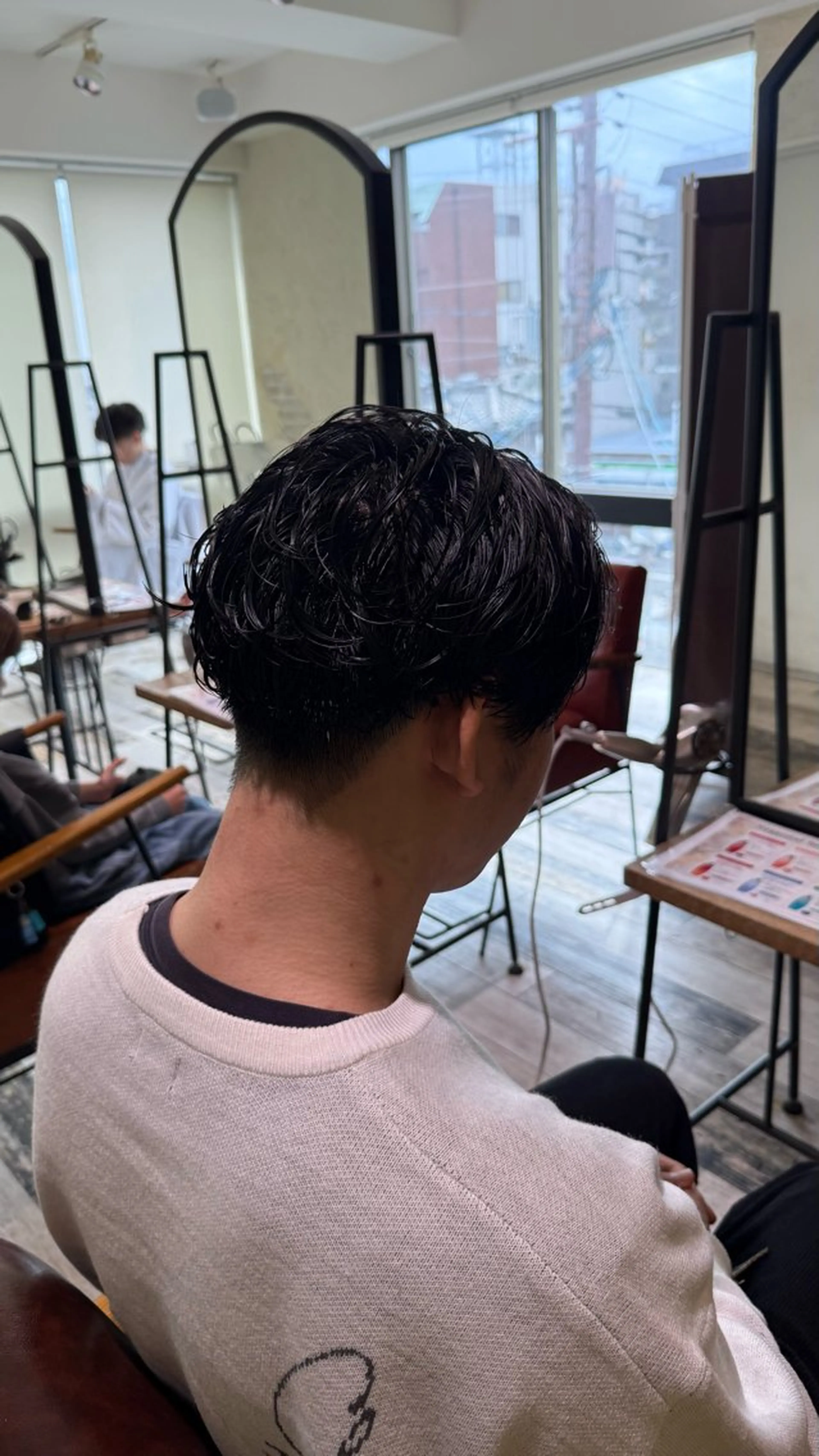 ショート メンズ パーマ 福田花音/スタイリ スト兼任アイリストのヘアスタイル