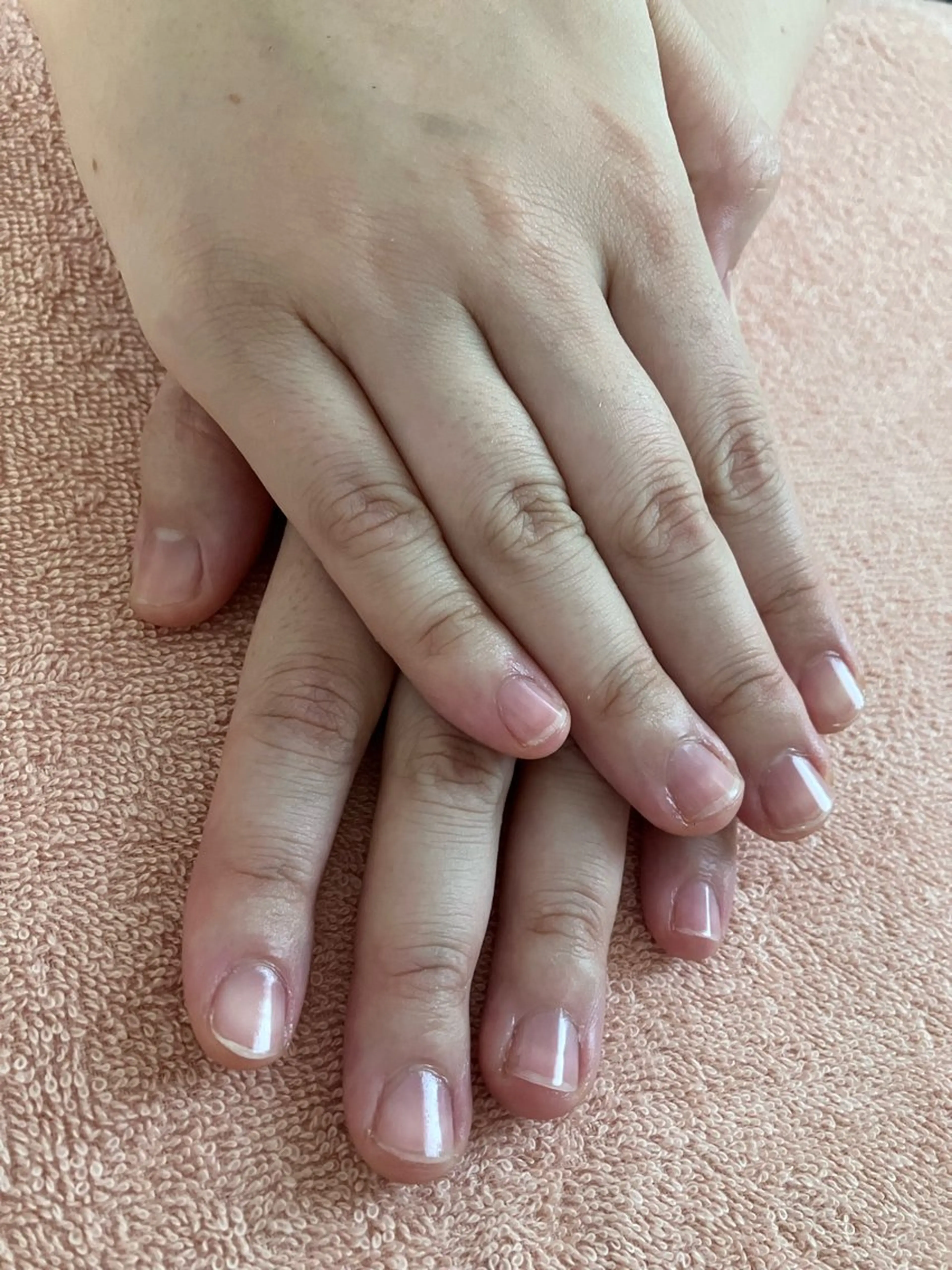 ネイル&ハンドケア✨磨いてピカピカ✨ネイル禁止な職場でも問題なし！当店人気のフェイスマスクのプレゼント付き♡の写真