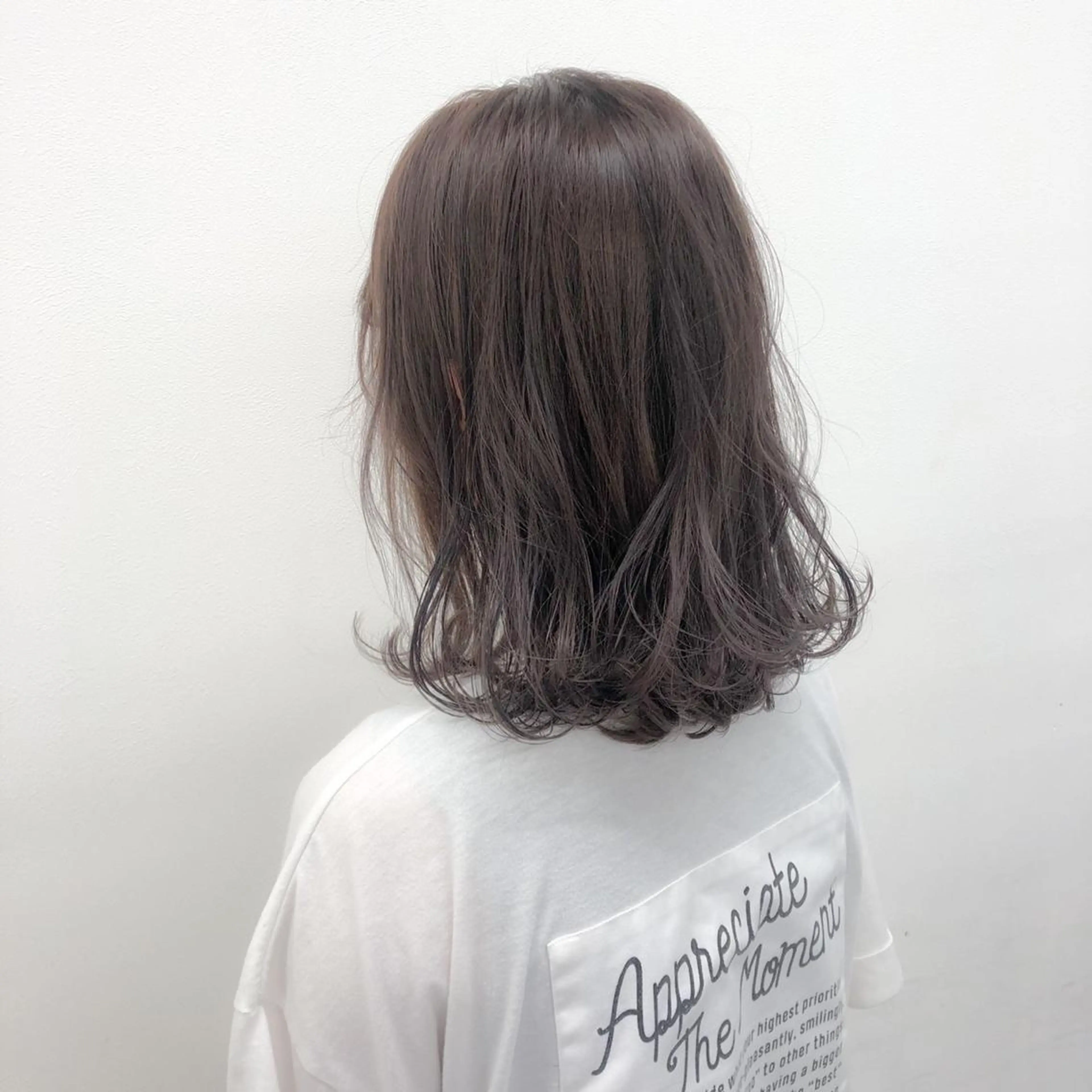セミロング カラー I'S.横浜所属・赤み消しカラー 🍀JUNKIのヘアスタイル