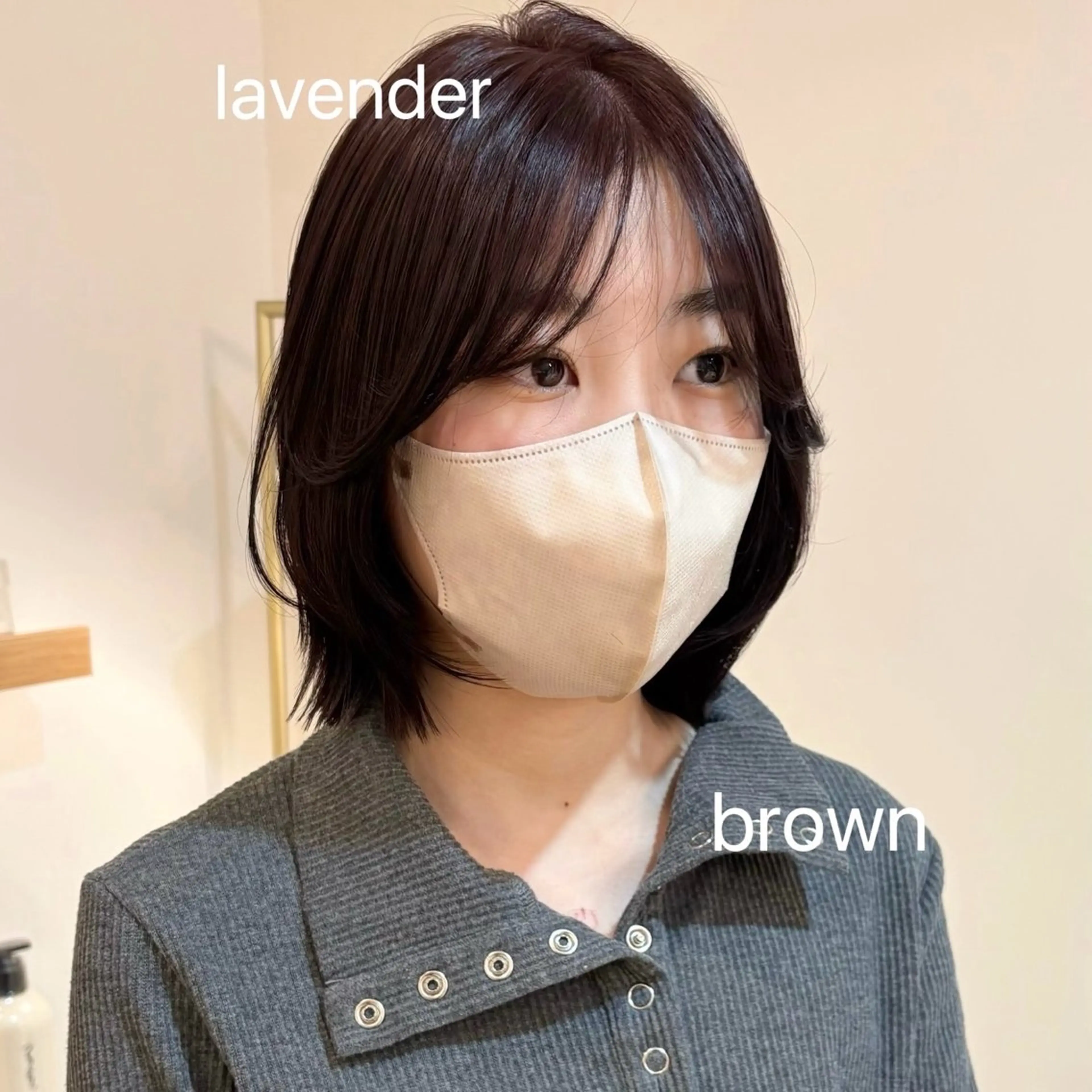 ミディアム カット ヘアカラー トリートメント 似合わせ/ベージュ /レイヤー/りほ🤍のヘアスタイル