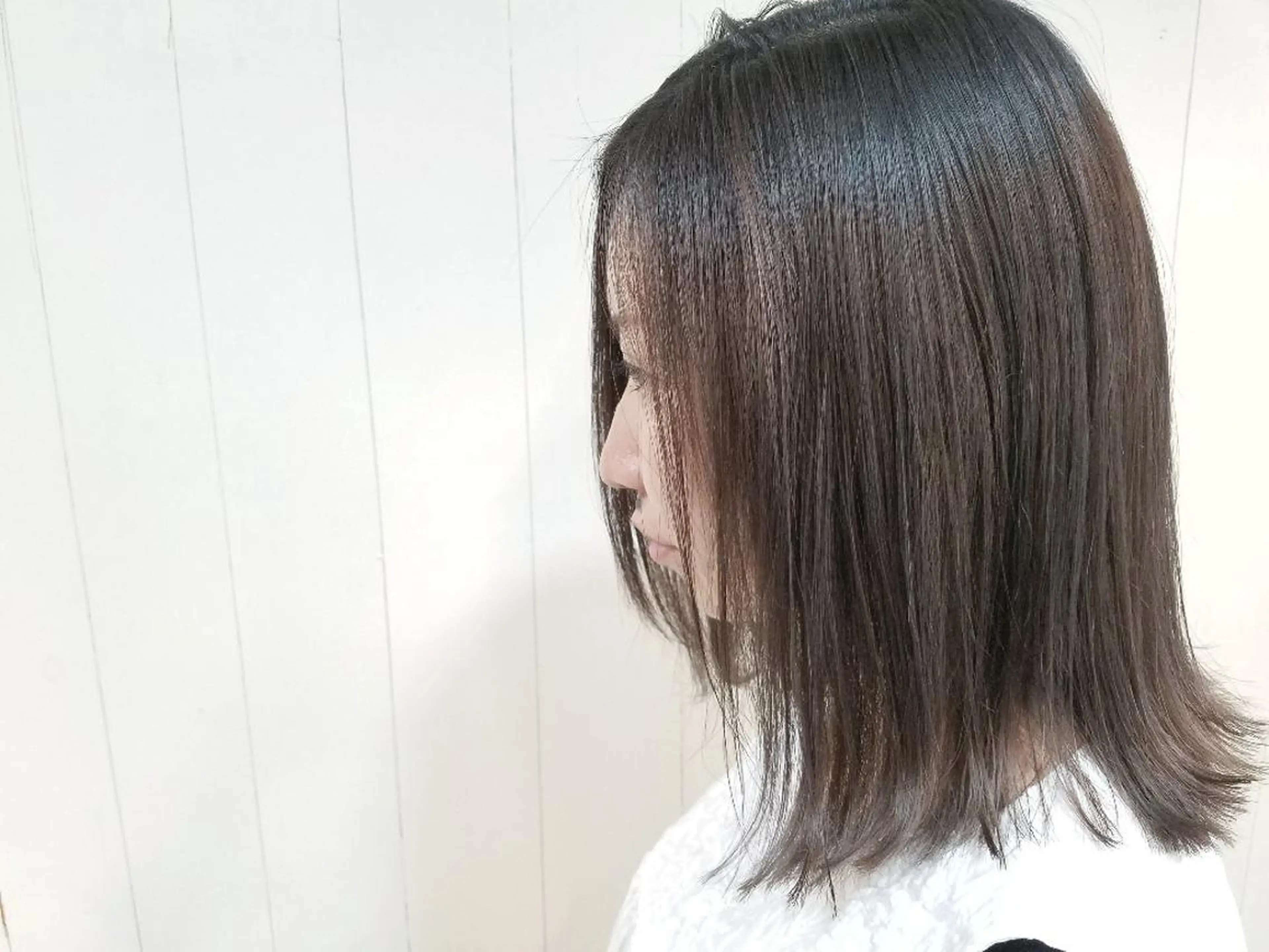 ミディアム カラー グレージュ imai /カット/パーマのヘアスタイル