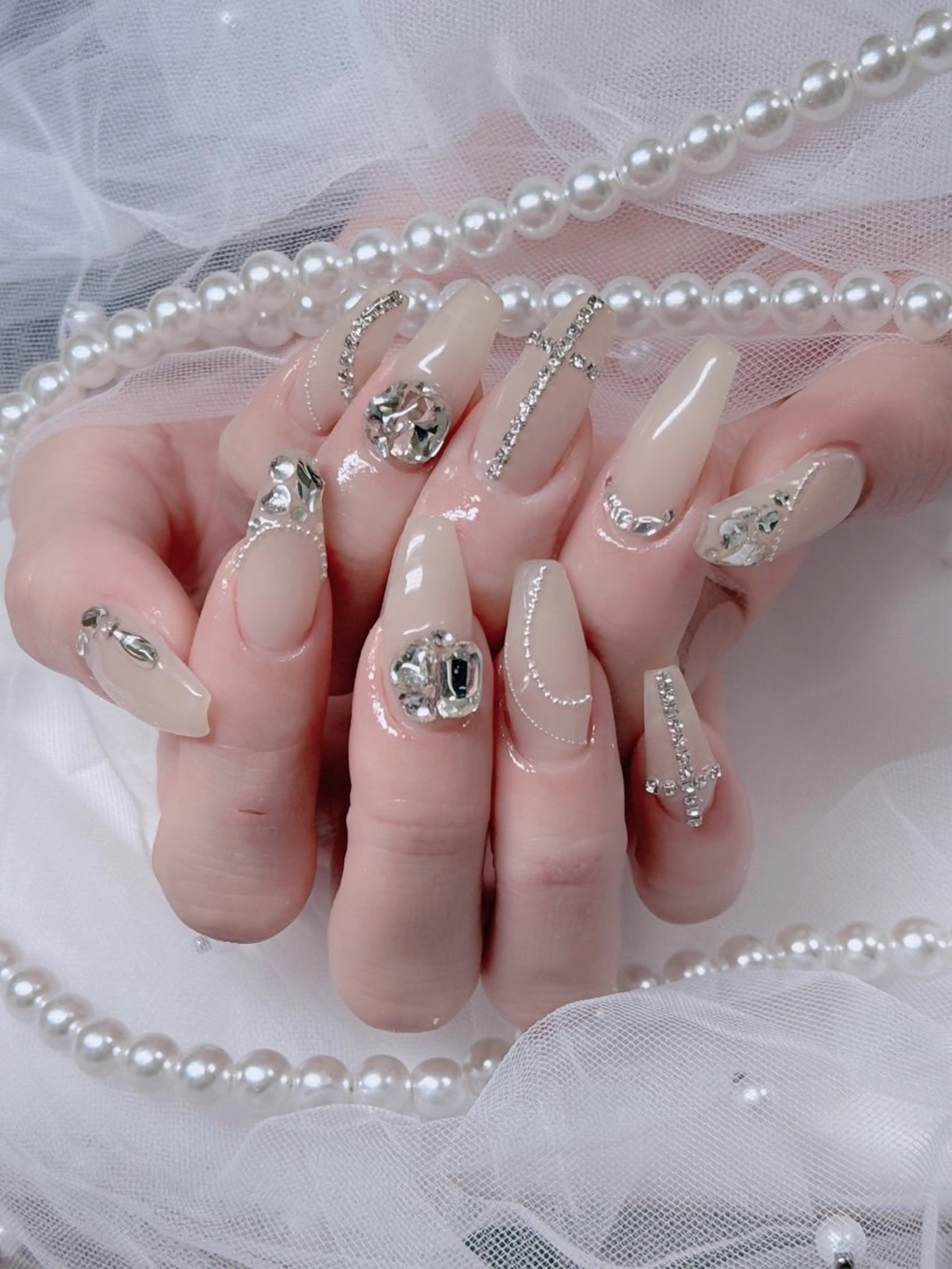 ネイル フレンチネイル ジェルネイル ハロウィン キラキラネイル 韓国ネイル H.baby Nail Salonのネイルデザイン